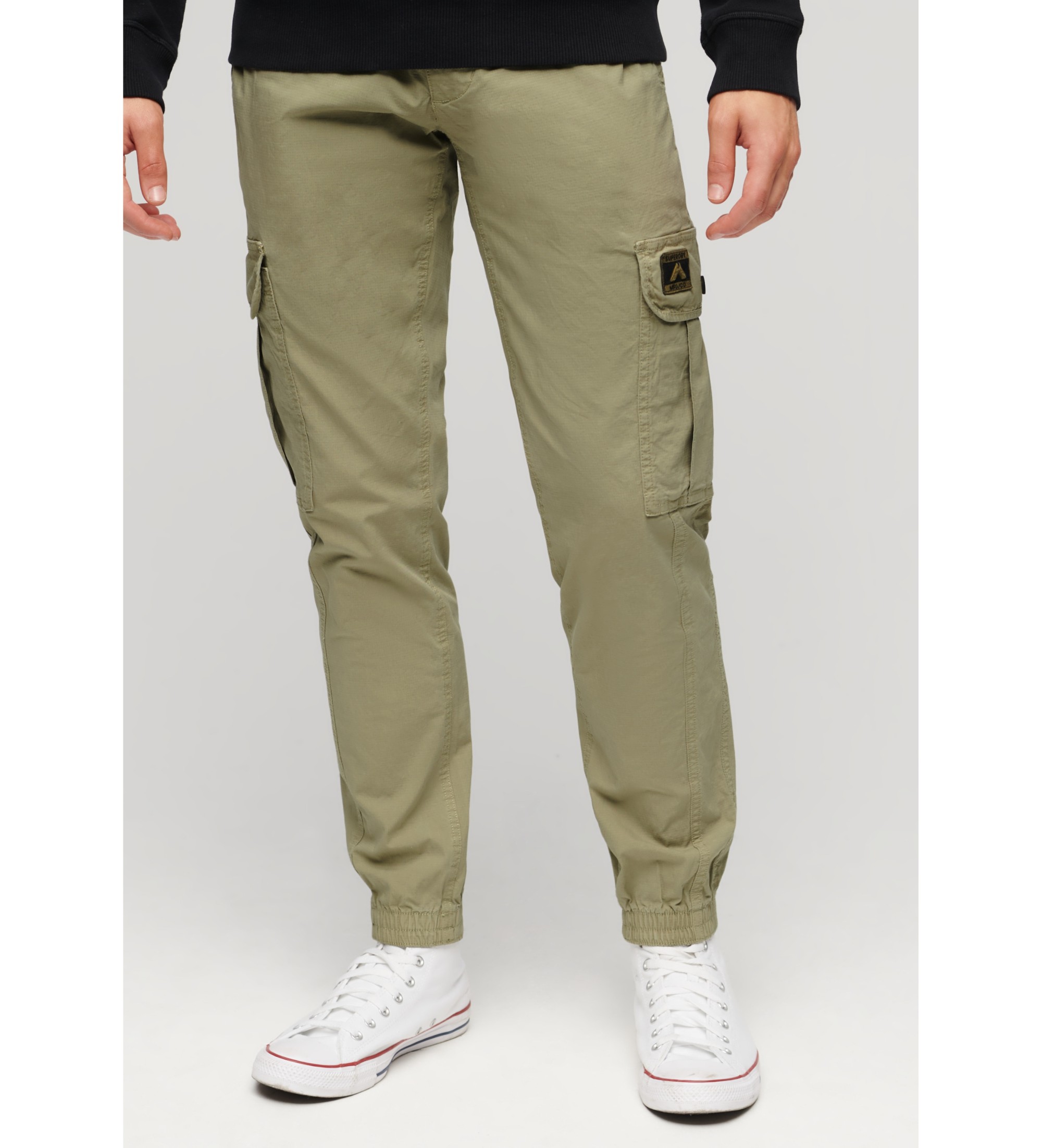 Superdry für Herren. M7011131A Maßgeschneiderte Cargohose Für Grün (28/32), Lässig, Baumwolle