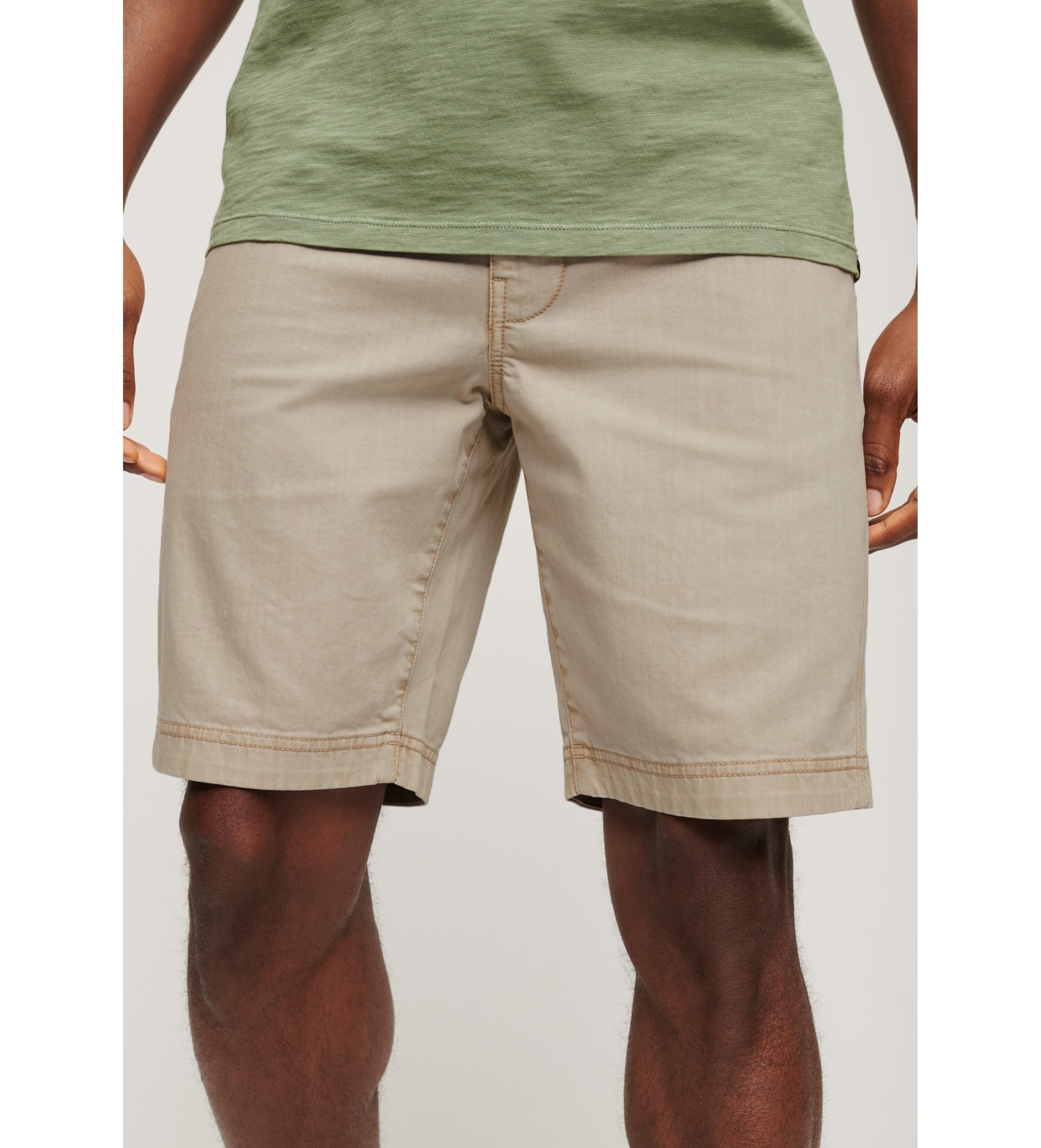 Superdry für Herren. M7110397A Officer beige Chino-Shorts (34), Lässig, Baumwolle