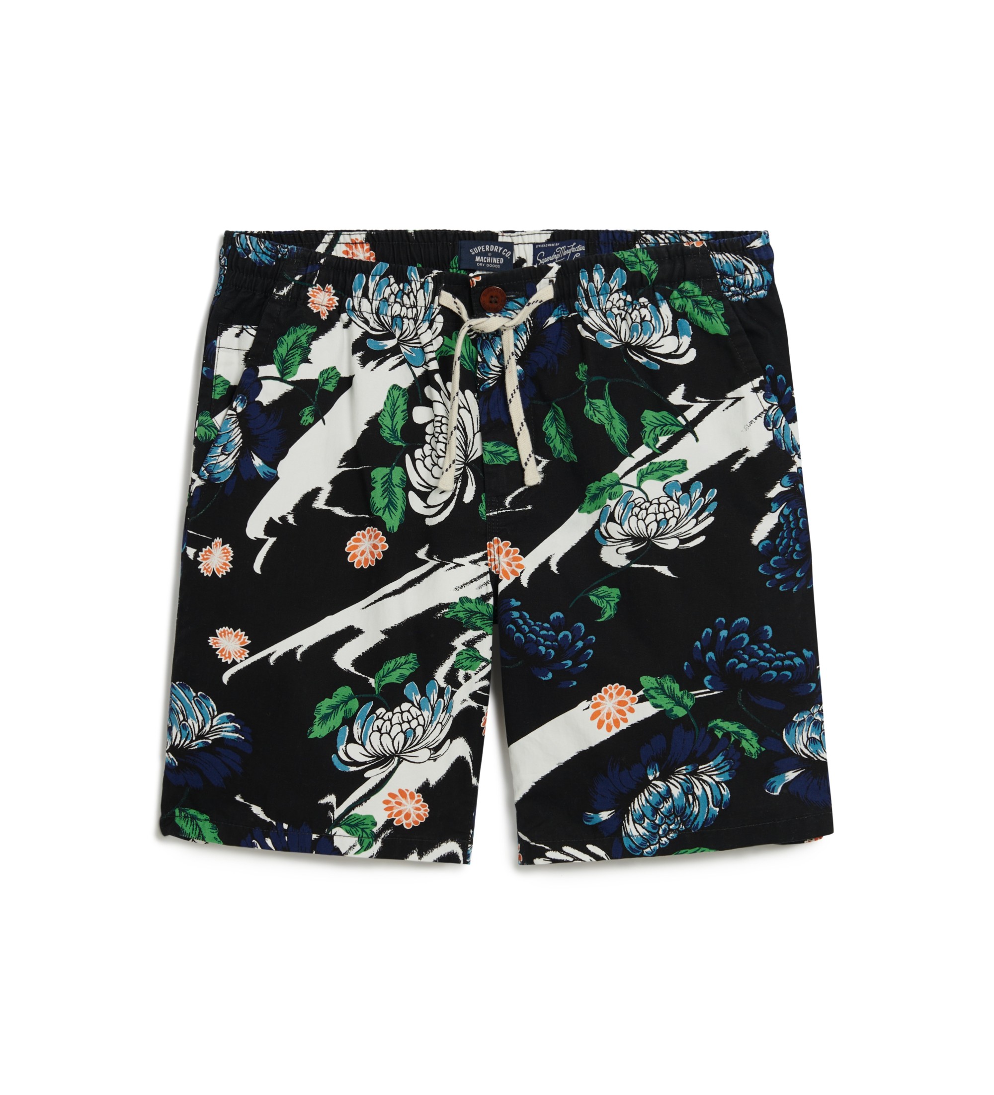 Superdry für Herren. M7110432A Bermudashorts schwarz (XL), Lässig, Baumwolle