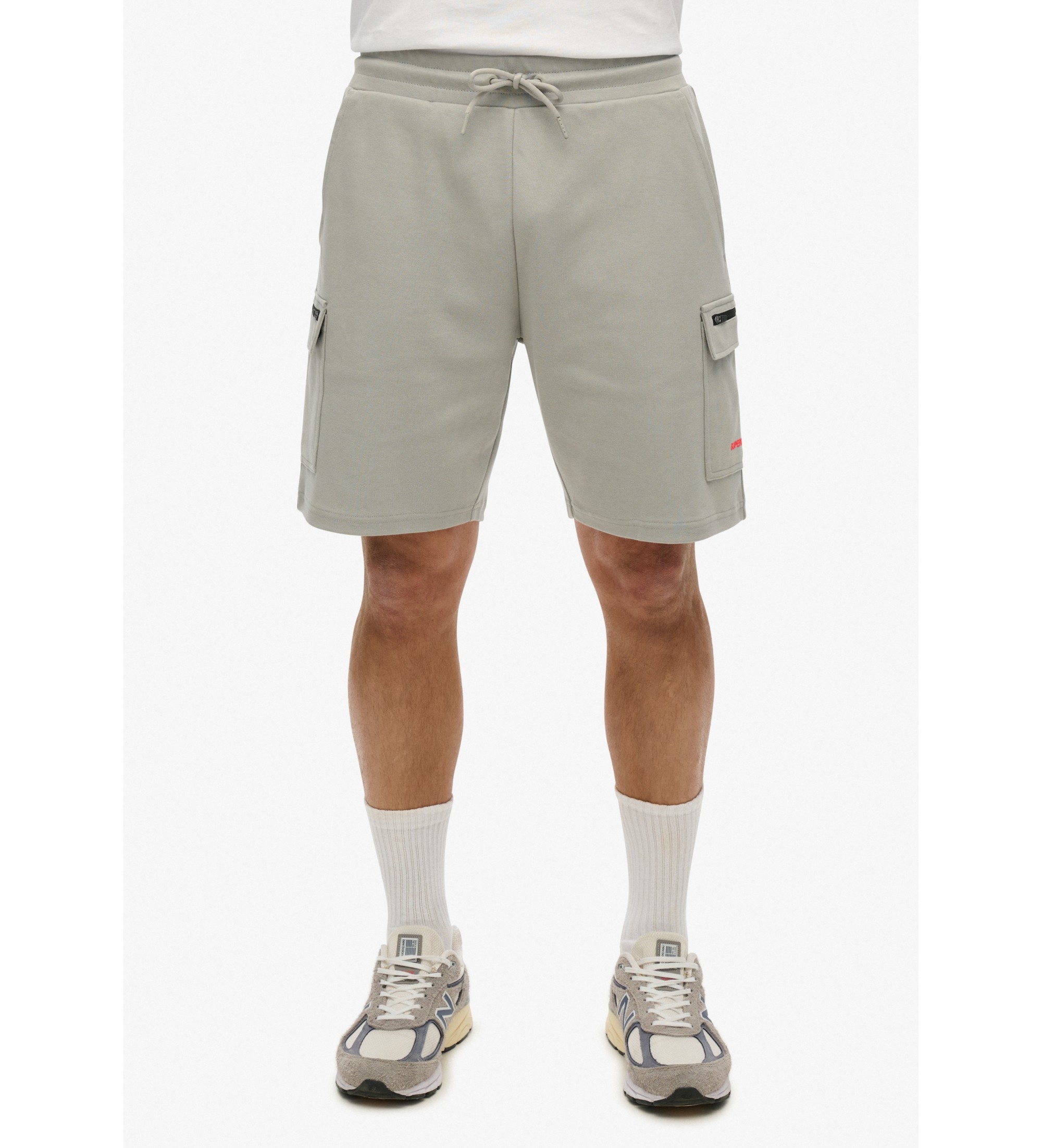 Superdryvoor mannen. M7110470A Cargo Tech Kort Grijs (M), Casual, Katoen
