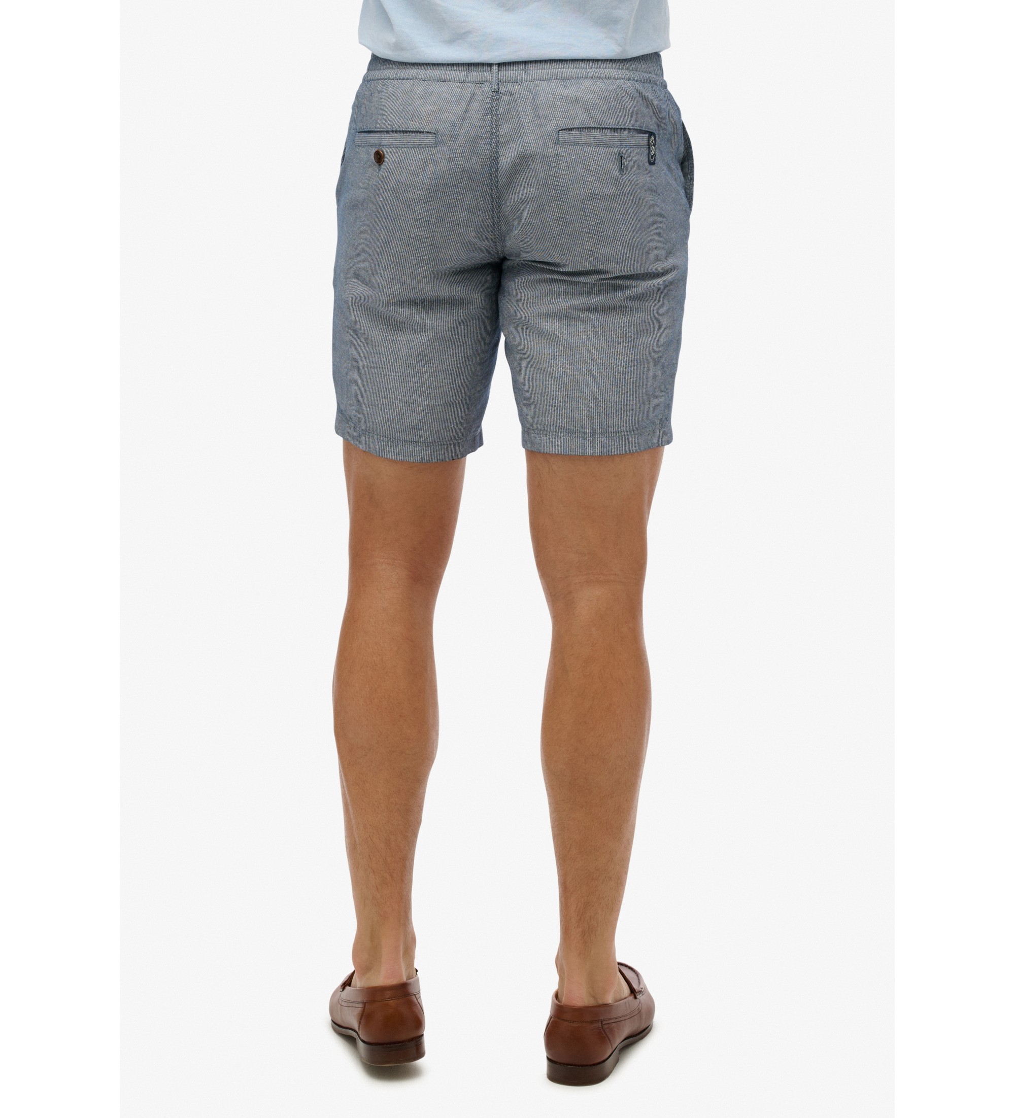 Superdry für Herren. M7110455A Merchant Store Shorts blau (M), Lässig, Leinen
