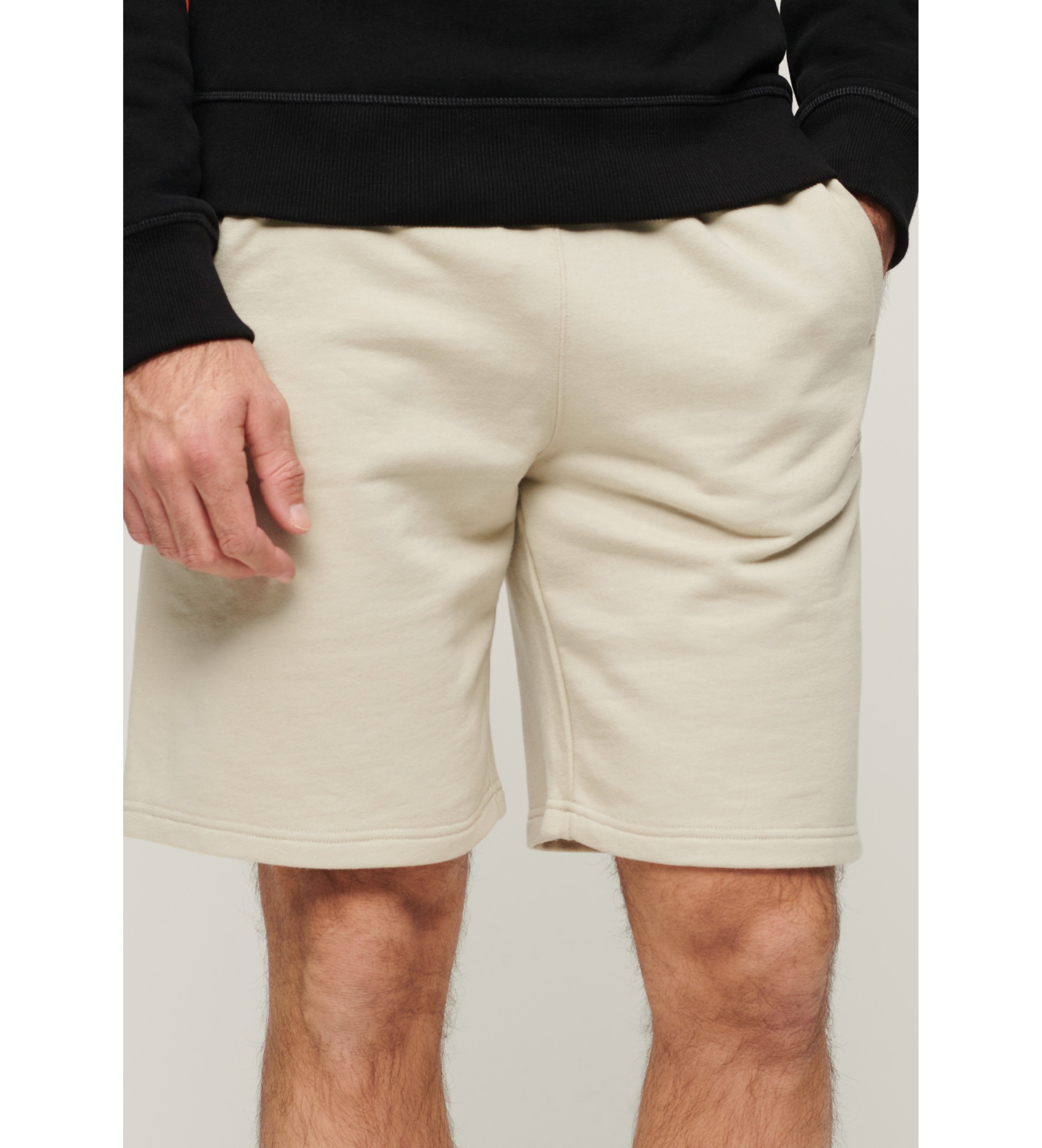 Superdry für Herren. M7110427A Gestrickte Shorts in Beige (XL), Lässig, Baumwolle