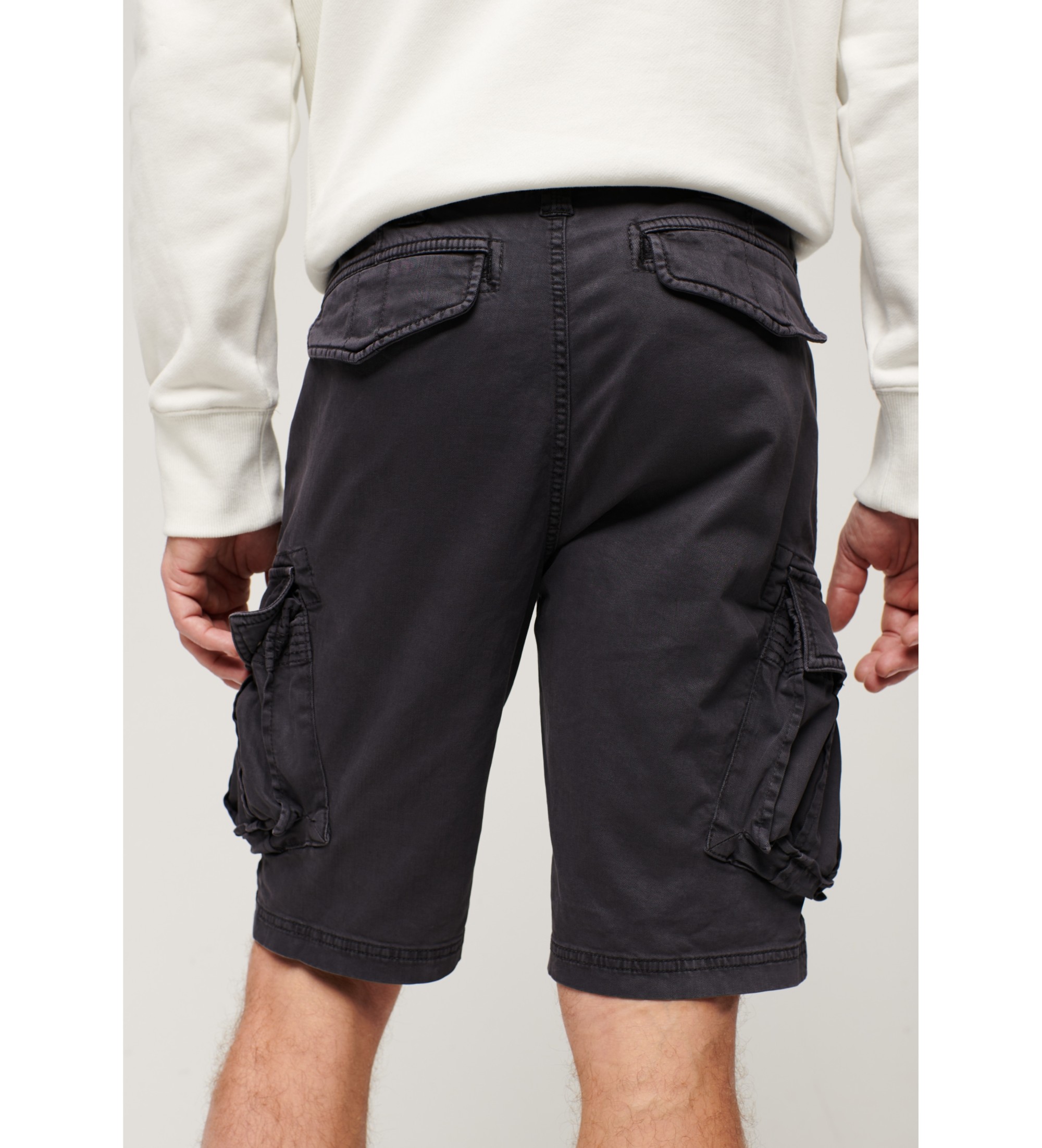 Superdry für Herren. M7110433A Cargo-Shorts Core schwarz (36), Lässig, Baumwolle
