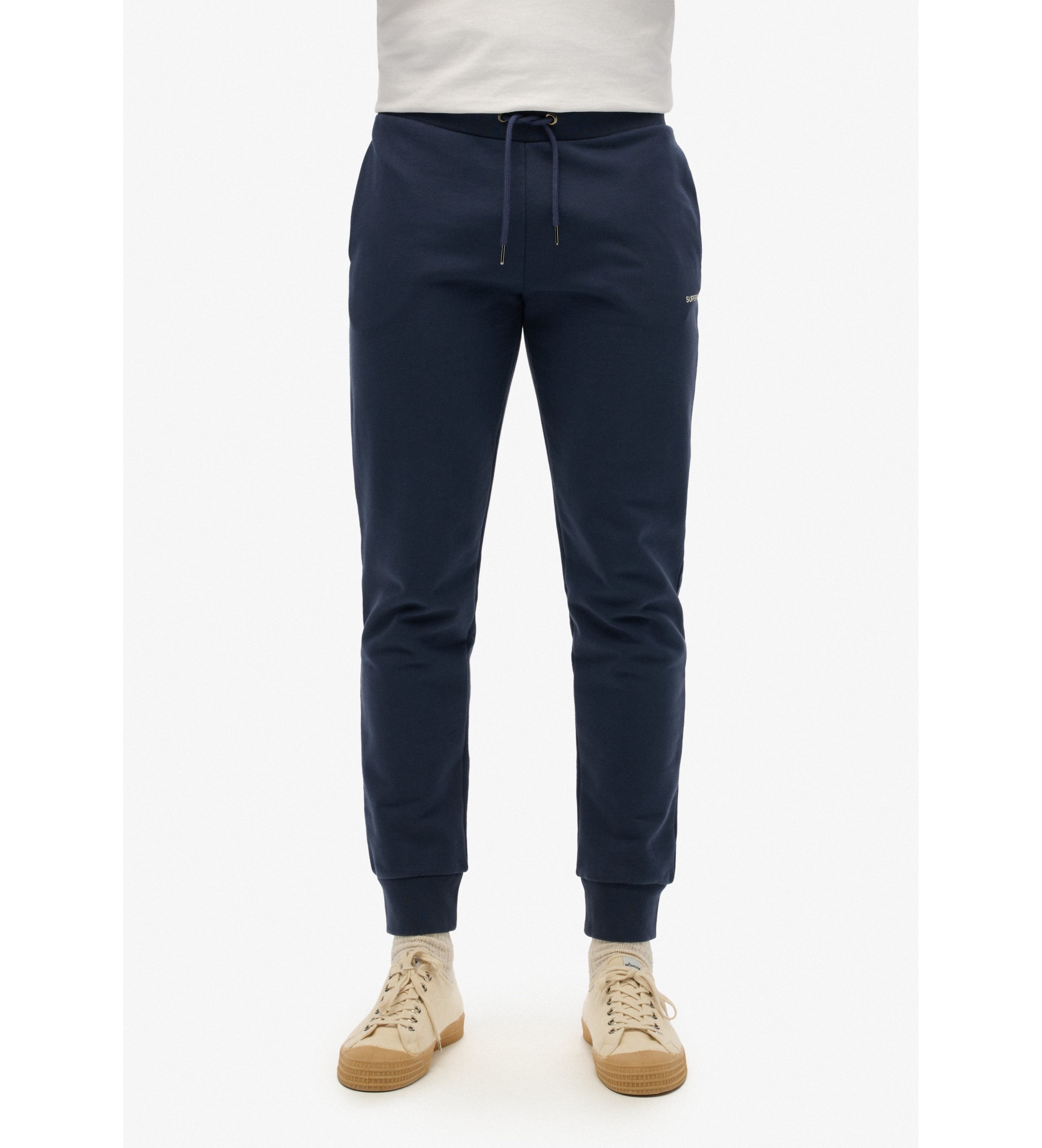 Superdry für Herren. M7011419A Jogger-Hose Plain marineblau (XL), Lässig, Baumwolle