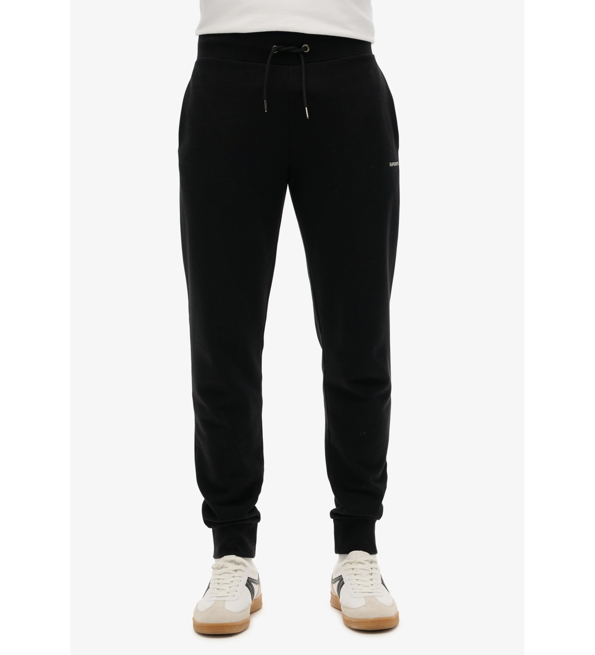 Superdry für Herren. M7011419A Jogginghose Plain schwarz (XL), Lässig, Baumwolle