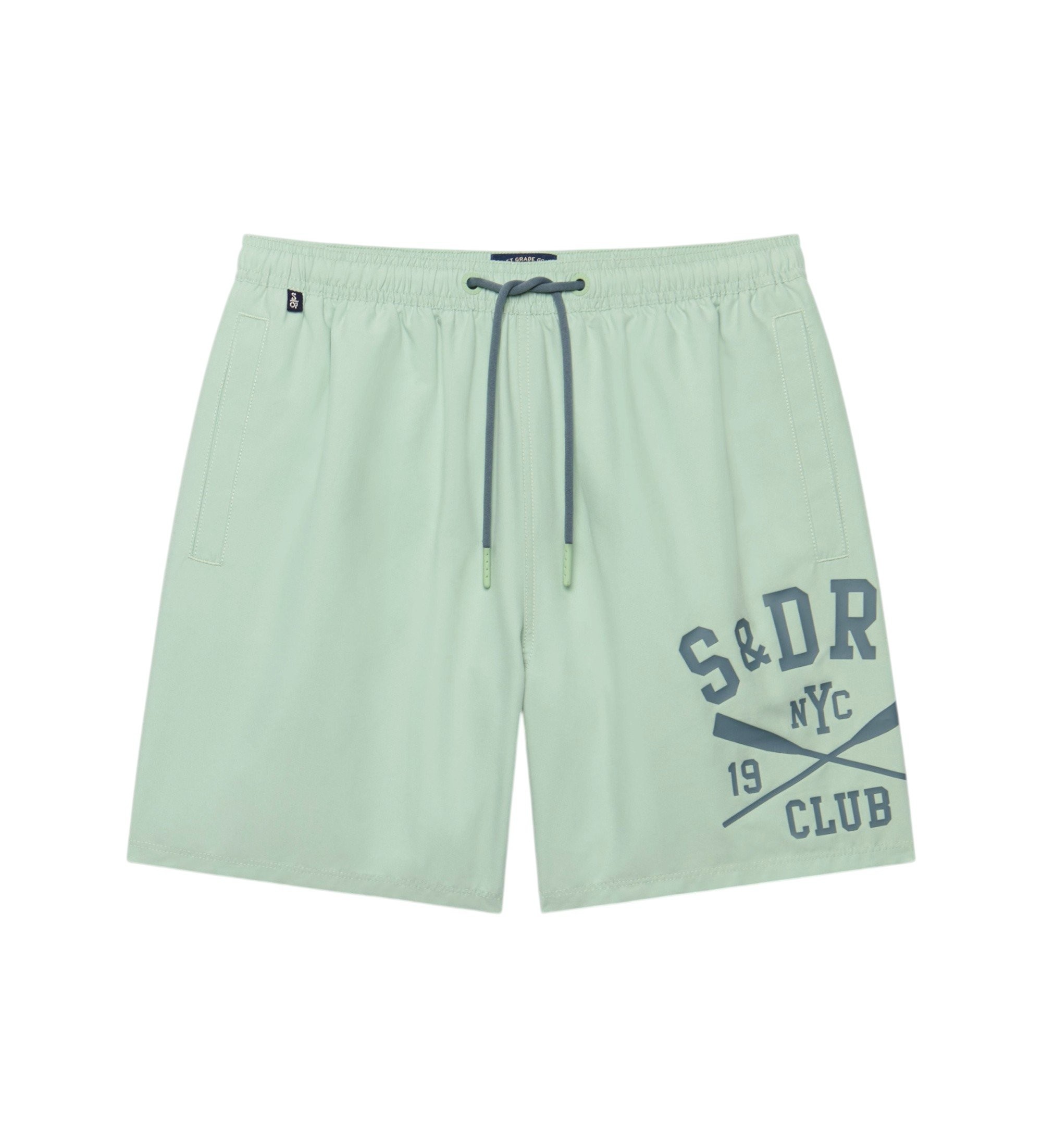 Superdry für Herren. M3010265A Badeanzug Printed Logo 16 grün (L), Strandbekleidung, Recyceltes Polyester