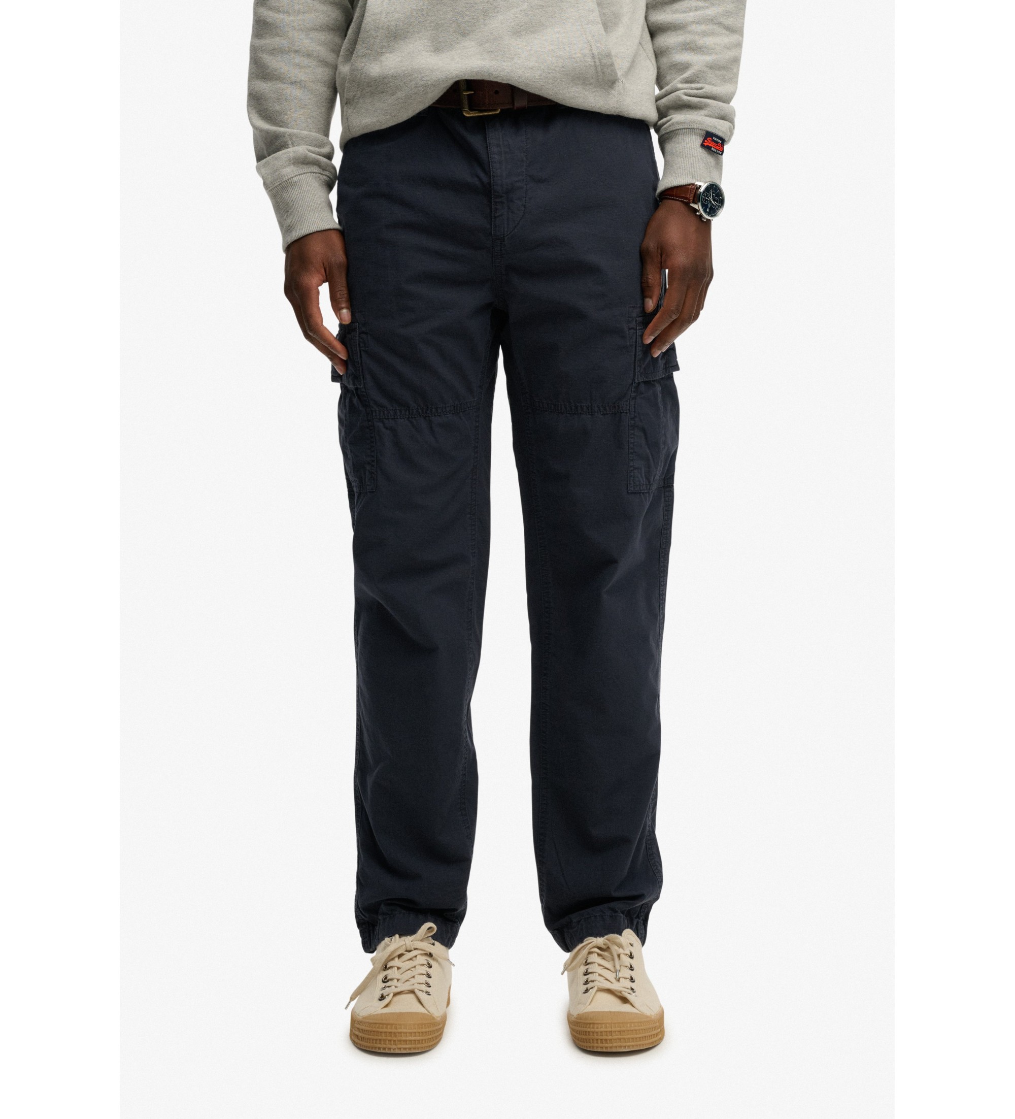 Superdry für Herren. M7011439A Ripstop Light Cargo-Hose navy (38/32), Lässig, Baumwolle, Marine