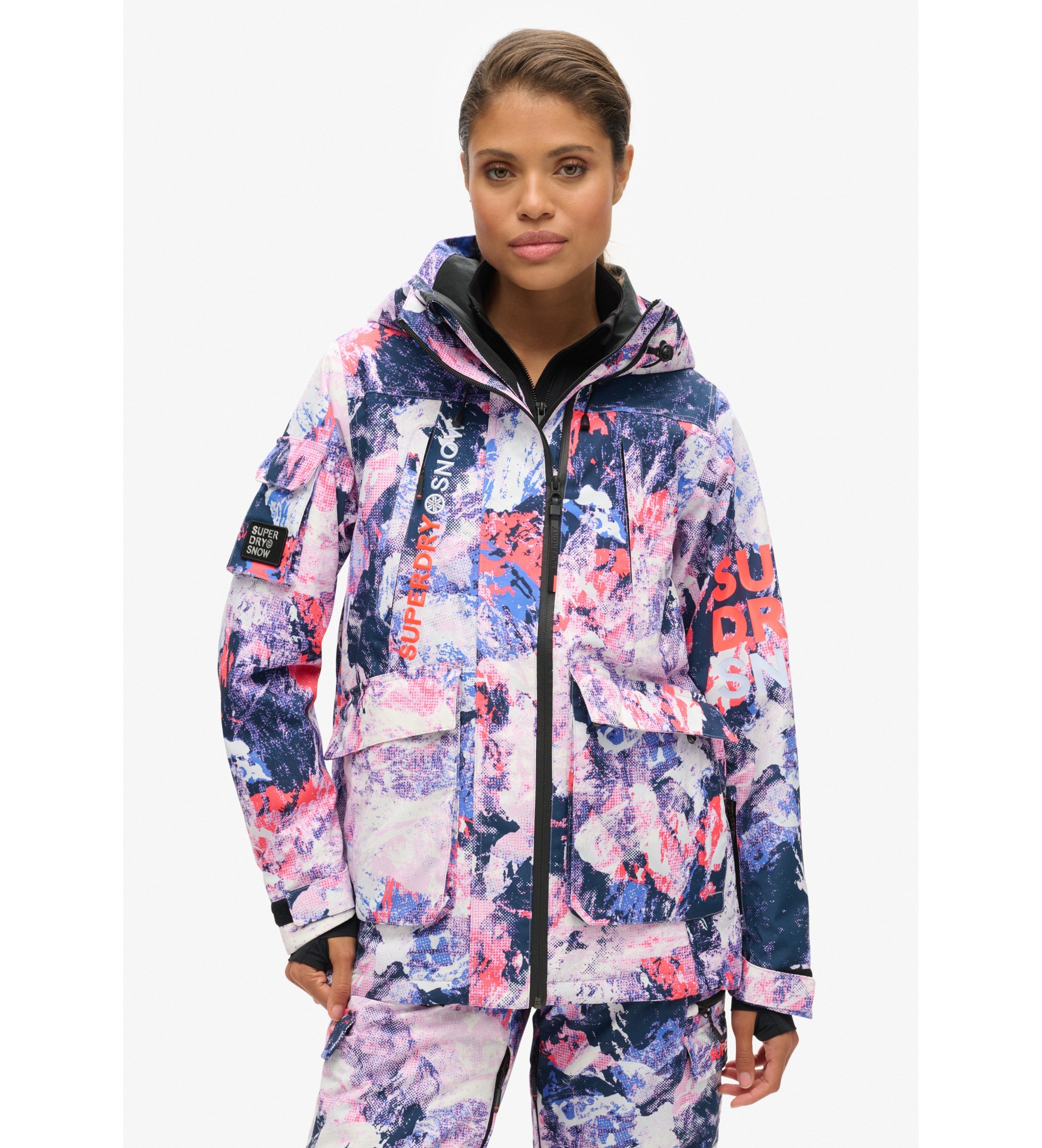 Superdryvoor vrouwen. WS110165A Ski reddingsvest Ultimate veelkleurig (XS), Sportief, Sneeuw, Gerecycled polyester, Duurzaam