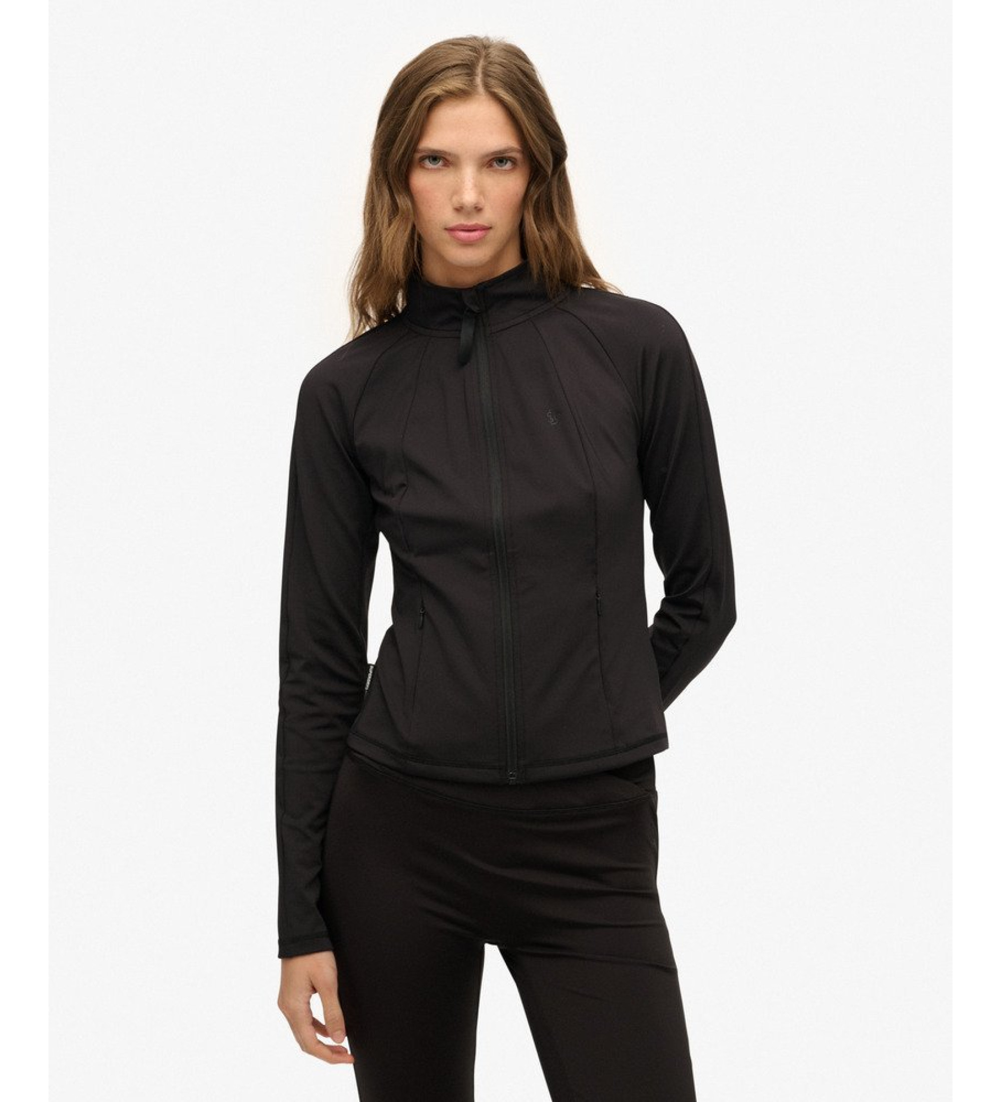 Superdryvoor vrouwen. W2012388A Studios Gebreide jas zwart (L), Casual, Katoen, Lange mouwen