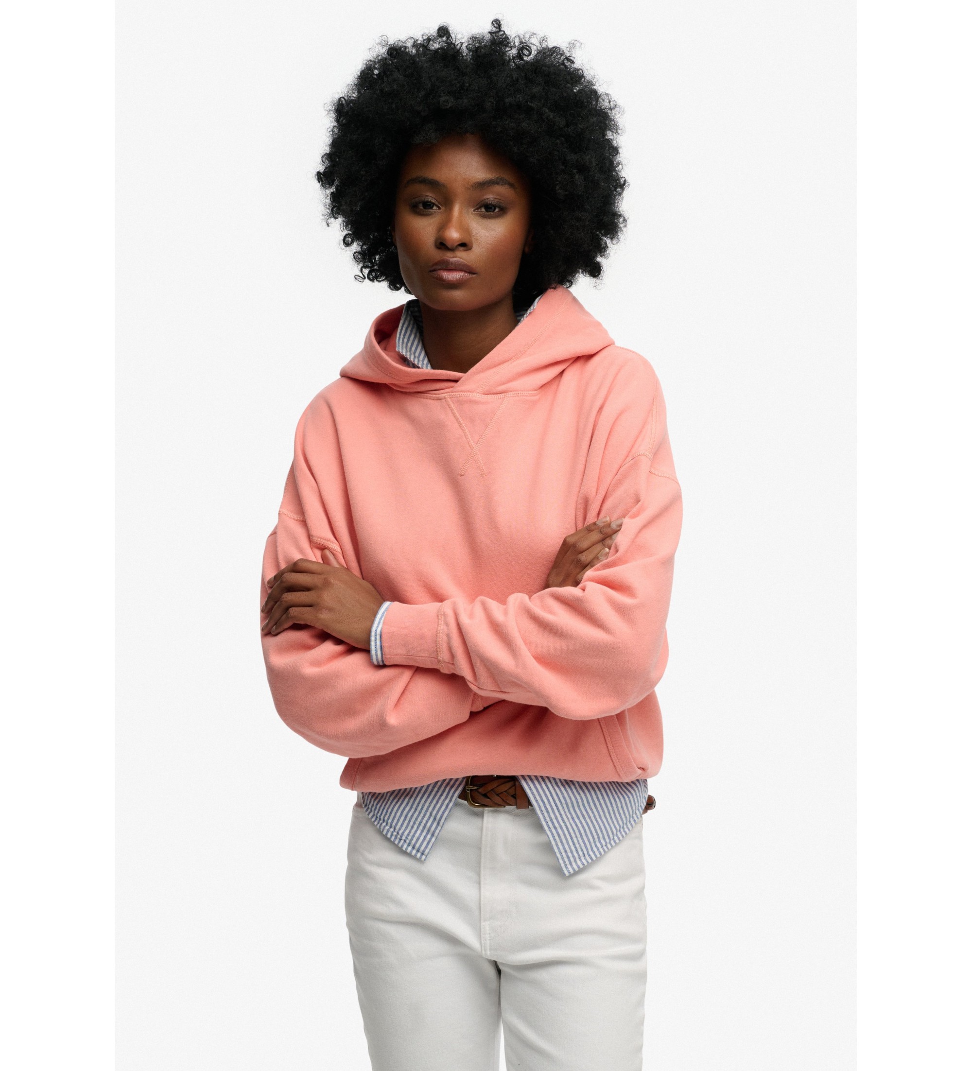 Superdry für Damen. W2012542A Sweatshirt Studios rosa (M), Lässig, Baumwolle