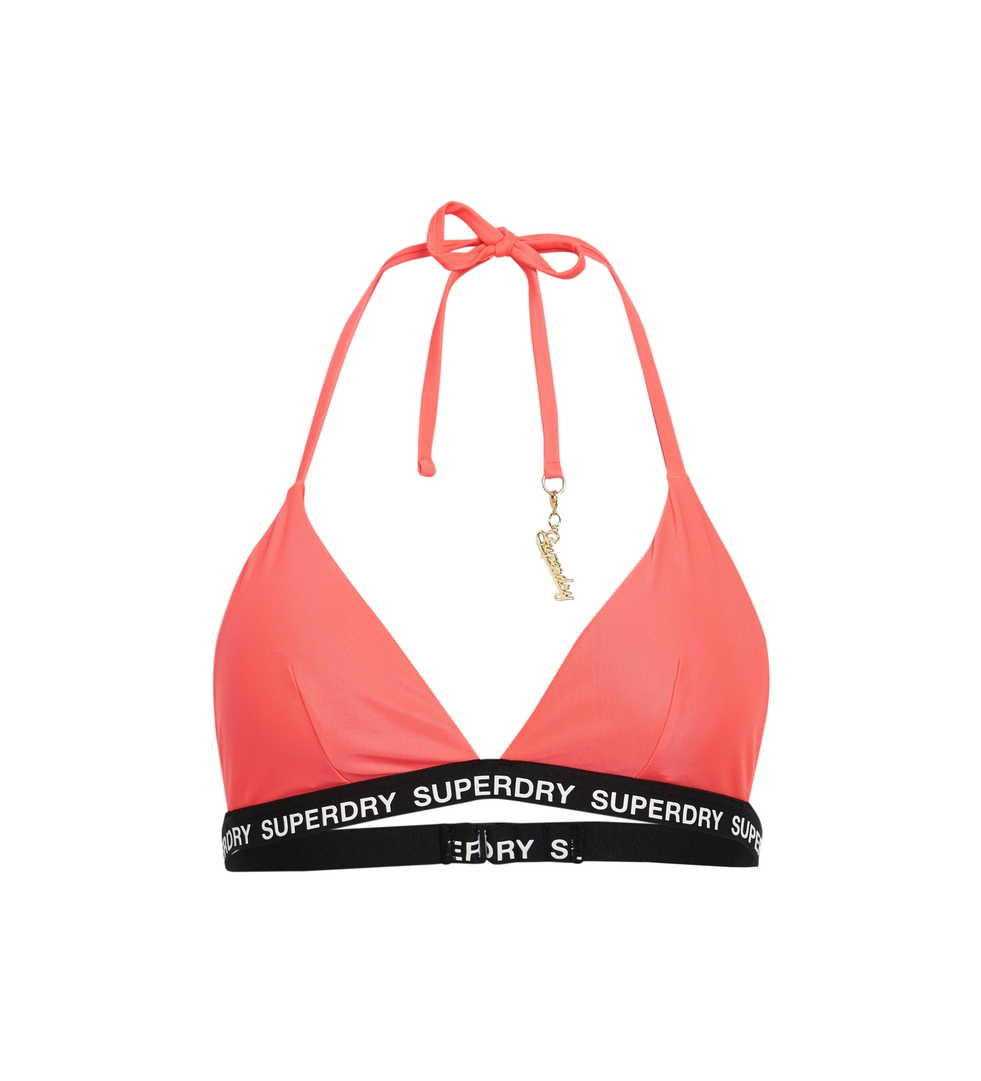 Superdryvoor vrouwen. W3010394A Roze Bikinitop (XS), Strandkleding, Gerecycled polyester