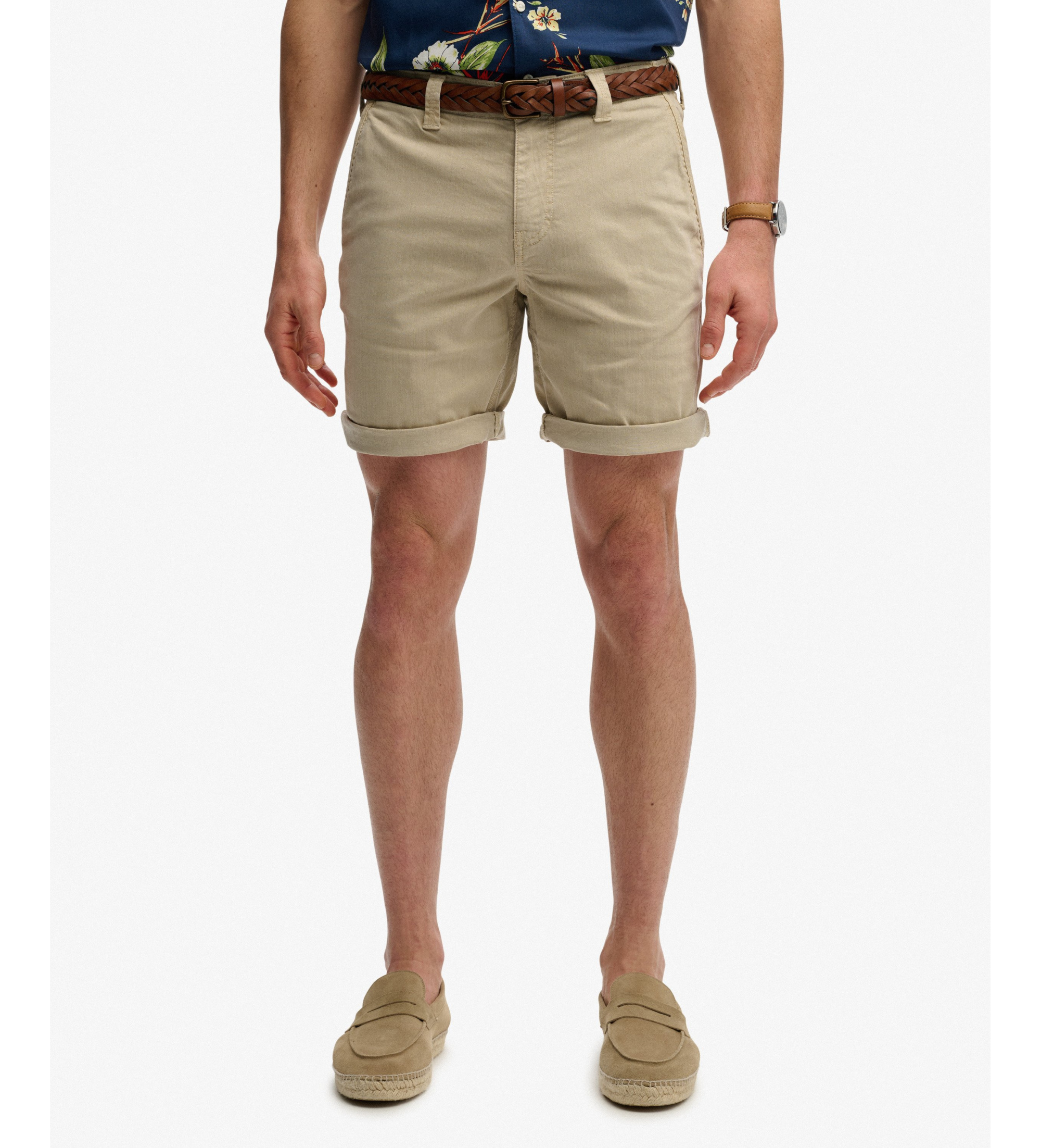 Superdry für Herren. M7110497A Shorts Utility Chino beige (34), Lässig, Baumwolle