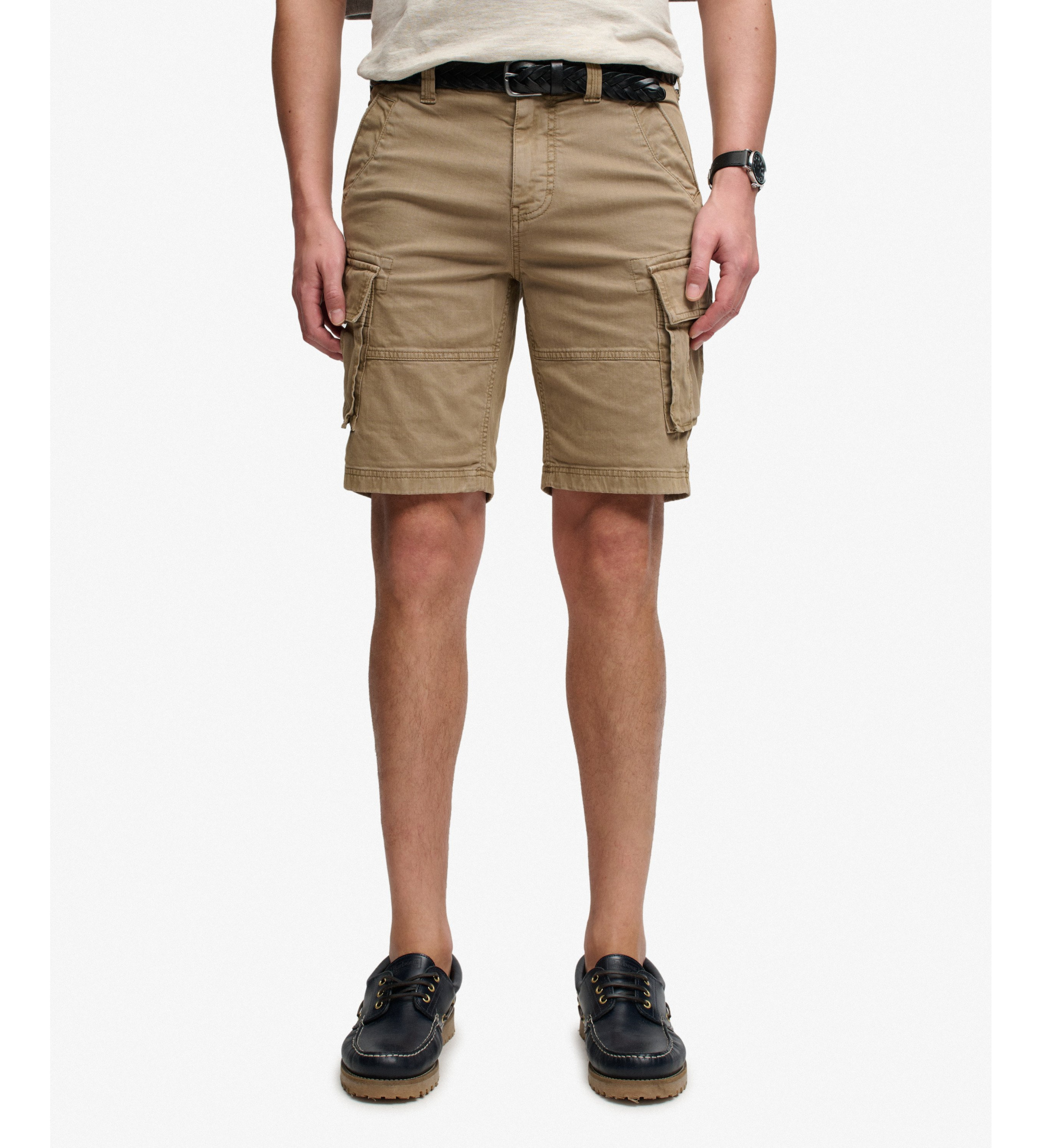Superdry für Herren. M7110497B Shorts Utility Chino braun (36), Lässig, Baumwolle
