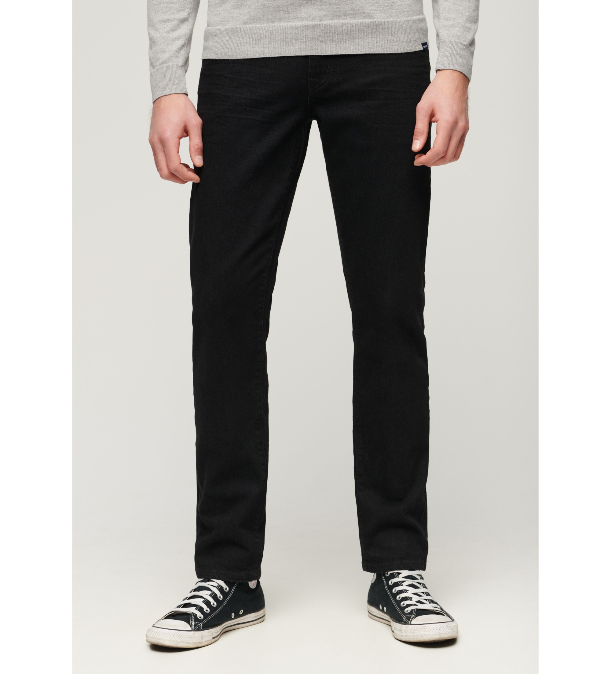 Superdry Herren Organic Cotton Vintage Slim Straight Jeans Schwarz - Größe: 30/32