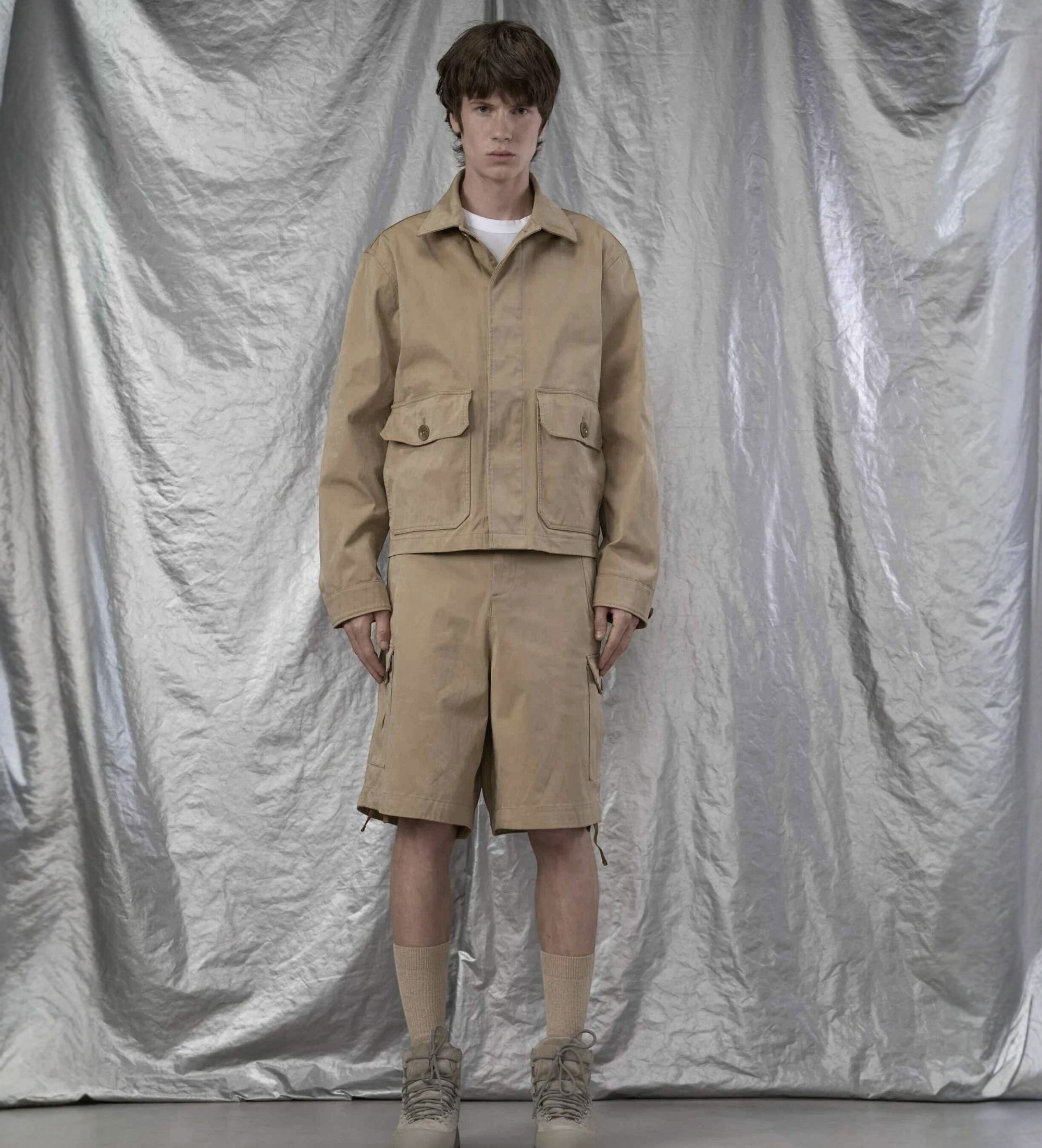 Ten c für Herren. 26CTCUC04107 Foyle Jacke taupe (48), Lässig, Polyester