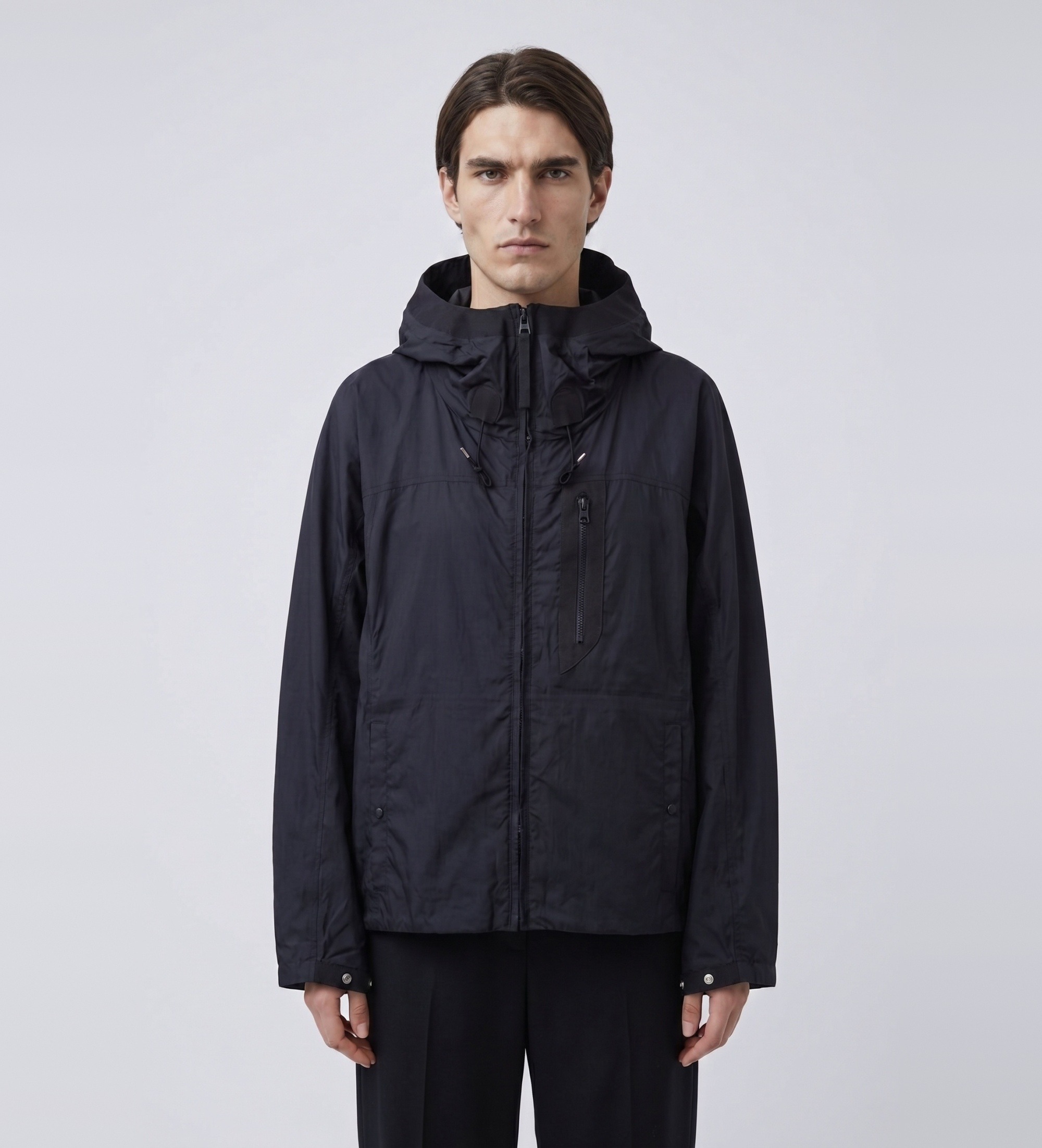 Ten c für Herren. 22CTCUC11055 Wind Combo transparente Jacke navy (46), Lässig, Nylon, Marine