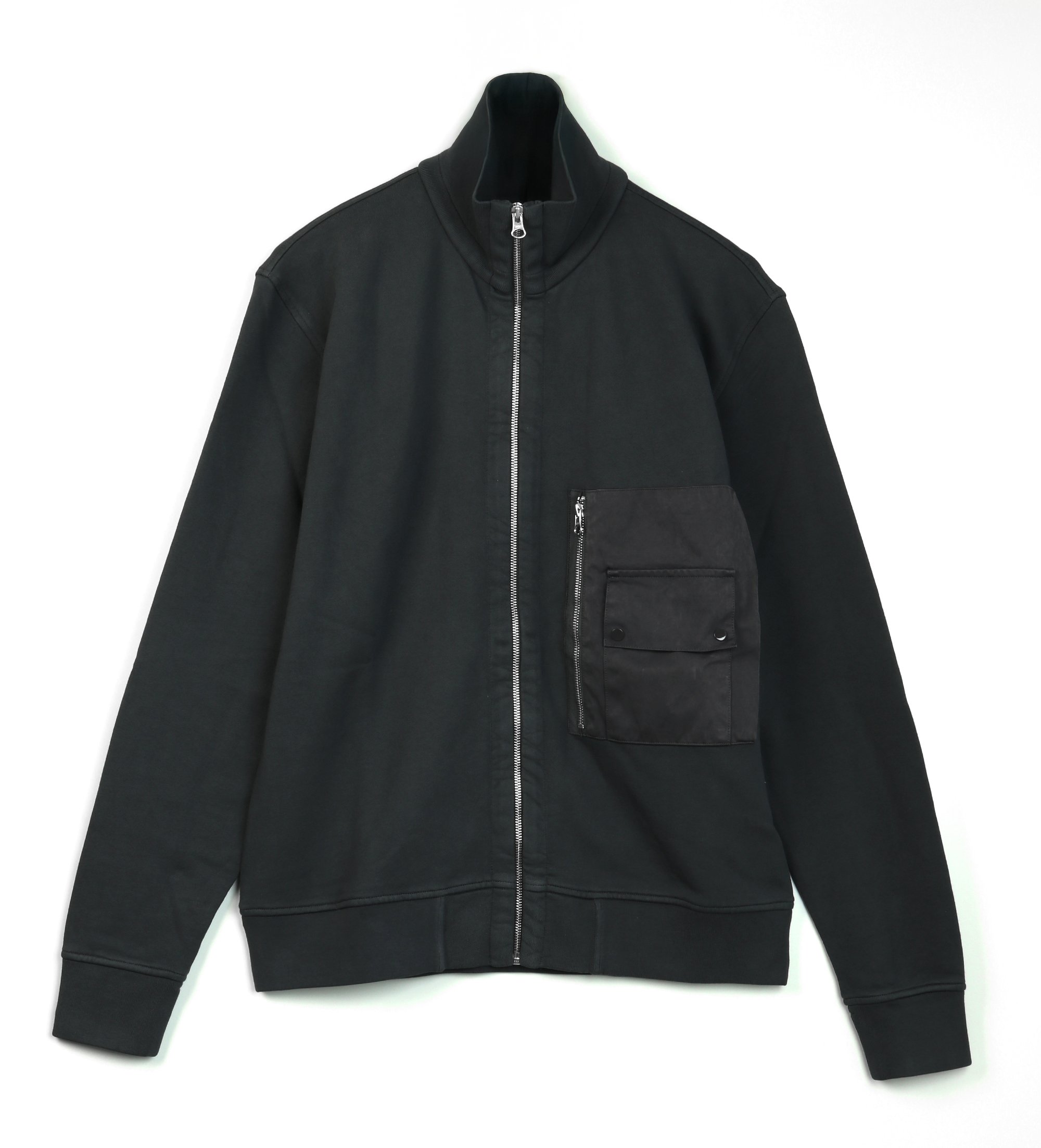 Ten c für Herren. 26CTCUF01004 Marineblaue Fleecejacke (L), Lässig, Baumwolle