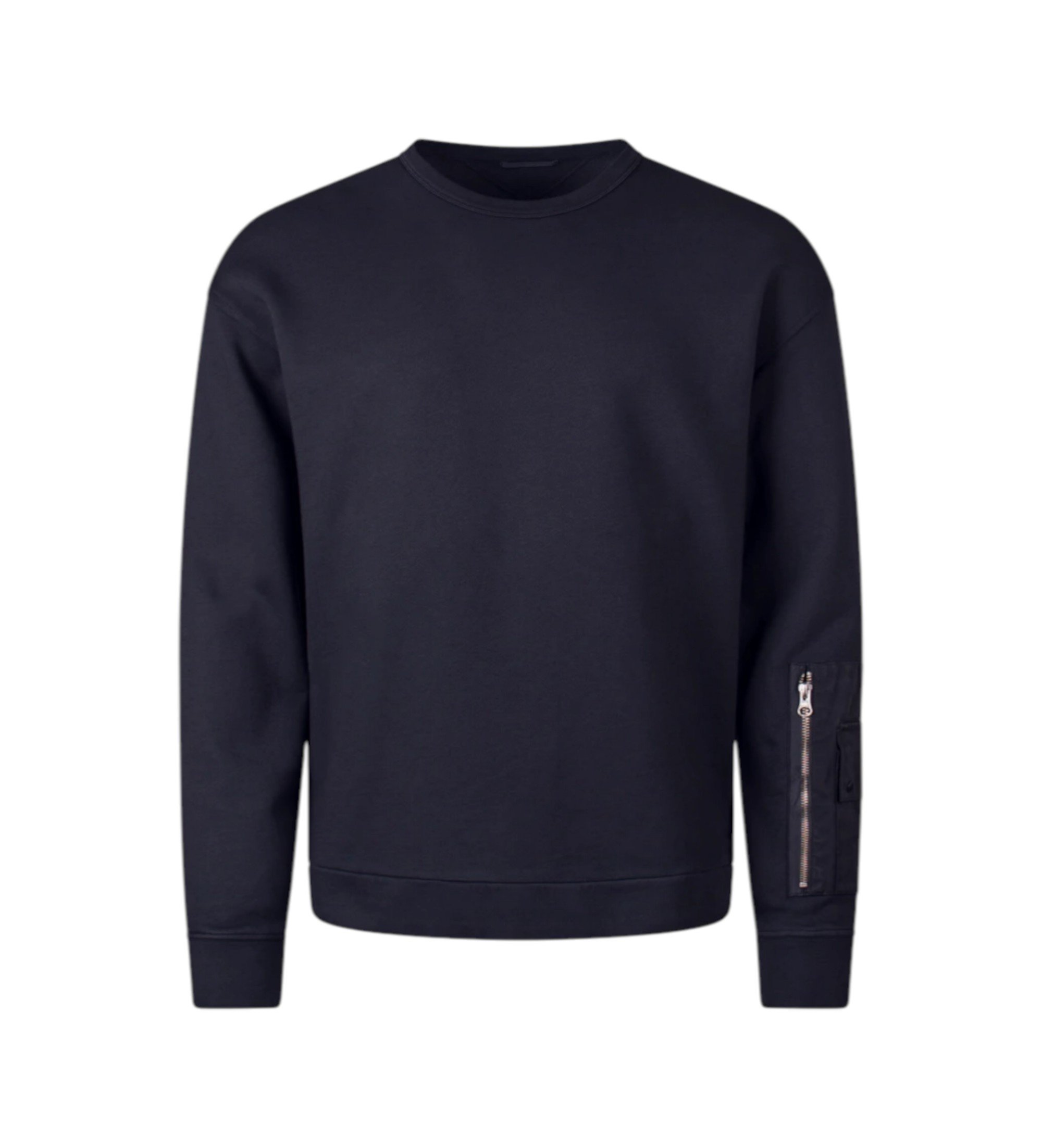 Ten c für Herren. 26CTCUF03010 Marineblauer Fleece-Pullover (M), Lässig, Baumwolle