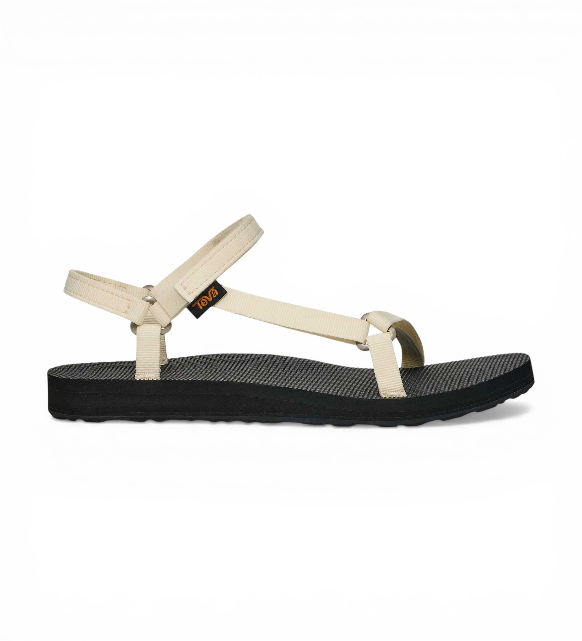 Teva für Damen. 1150110 Sandalen Original Universal Slim off-white (36), Weiß, Wohnung, Klettverschluss, Lässig