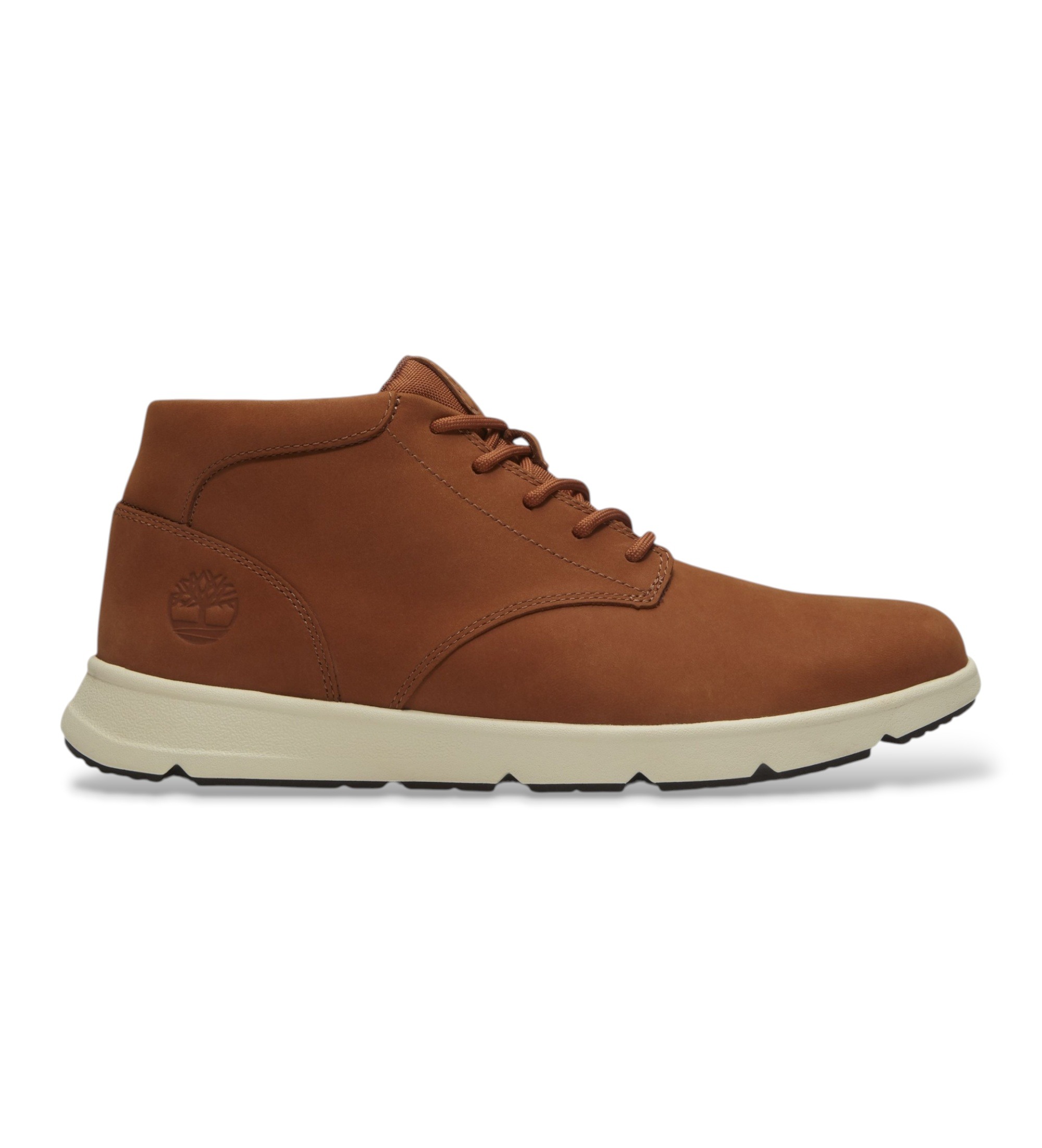Timberland für Herren. TB0A6C7TEM71 Braune Leder-Chukka-Stiefeletten Parker Street (49), Wohnung, Nobuck, Schnürsenkel, Lässig