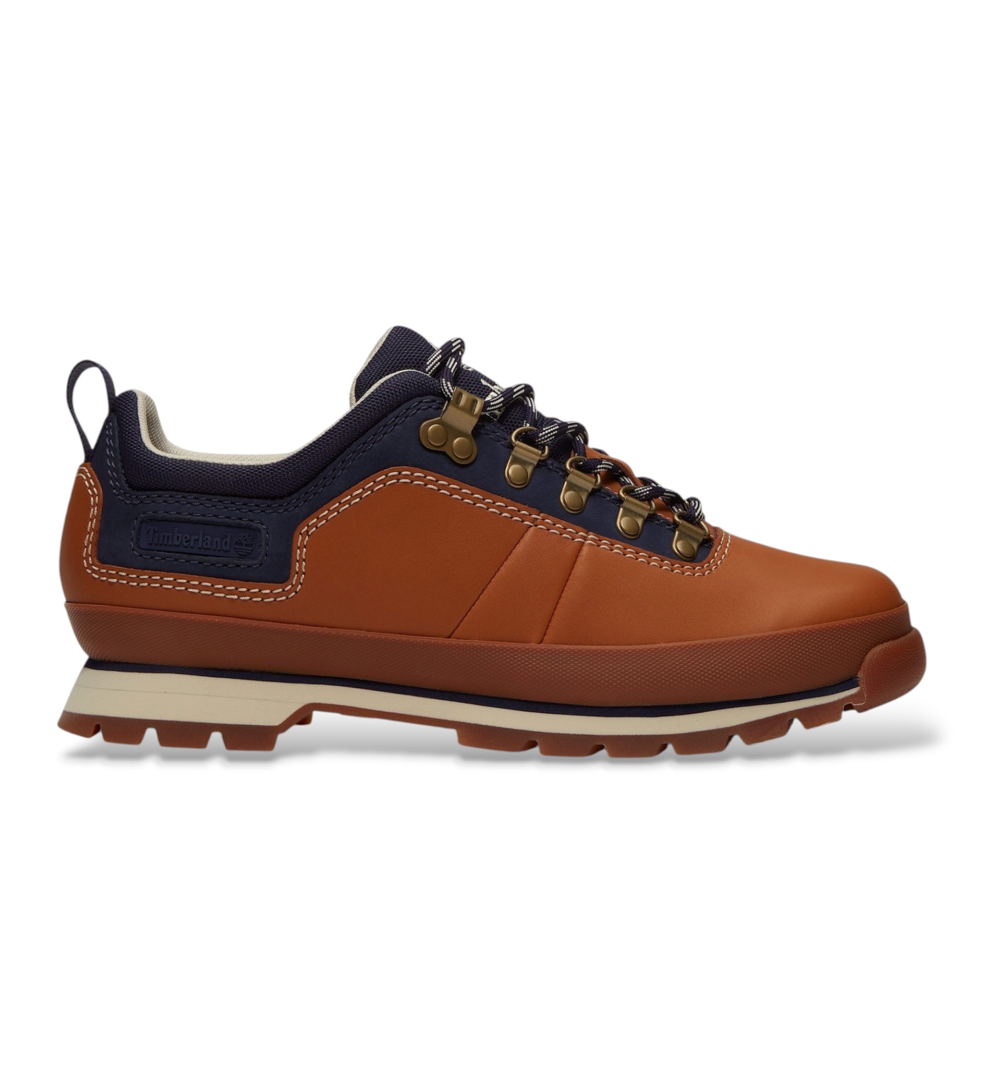 Timberland für Herren. TB0A443ZEM41 Braune Euro Hiker Niedrigschaftstiefel (42), Leder, Wohnung, Schnürsenkel, Lässig, Draußen
