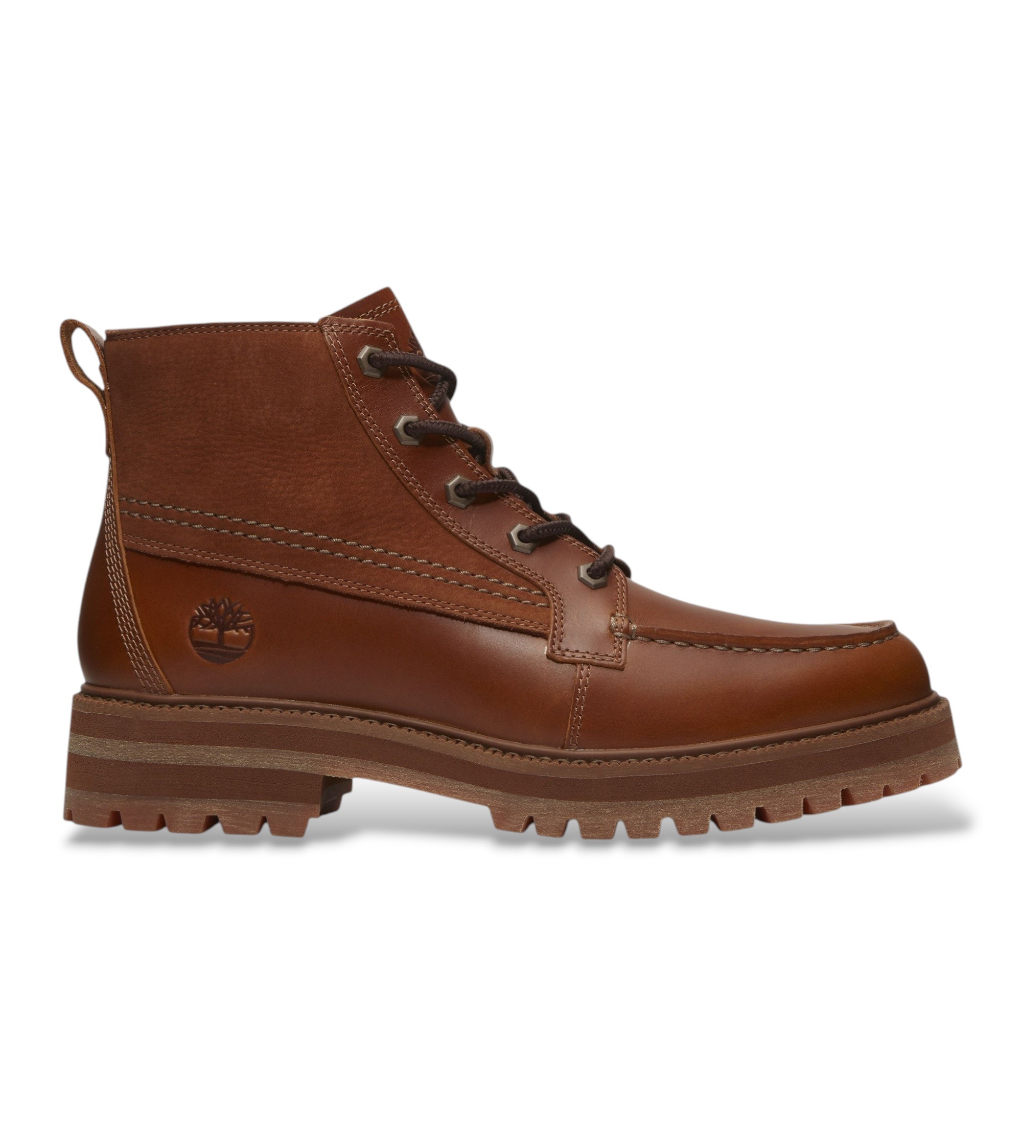 Timberland für Herren. TB0A2MUQEM41 Britton Drive Lederstiefeletten braun (41.5), 3 bis 5 cm, Schnürsenkel, Lässig