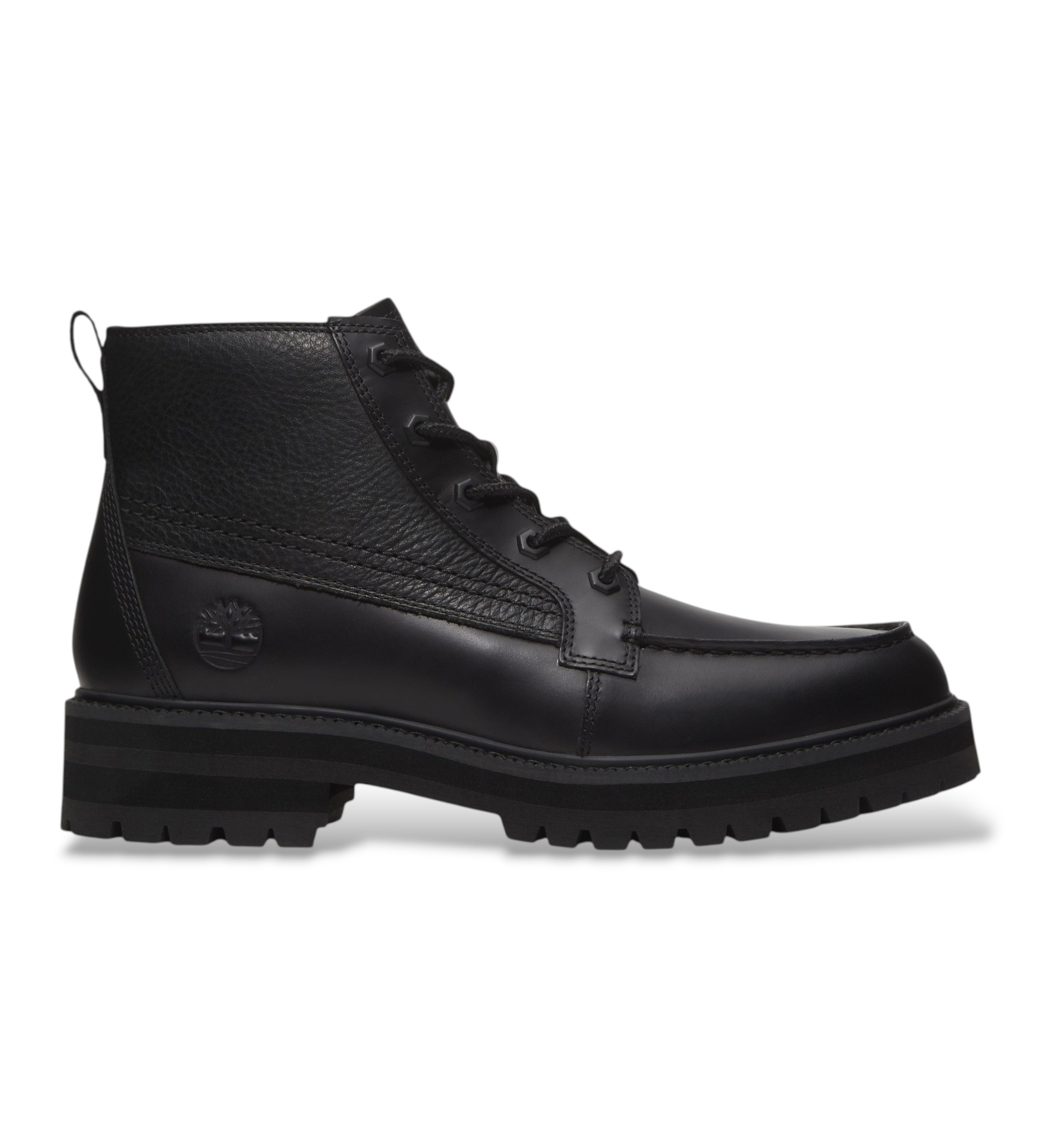 Timberland für Herren. TB0A2MUQW021 Britton Drive Lederstiefeletten schwarz (42), Wohnung, Schnürsenkel, Lässig