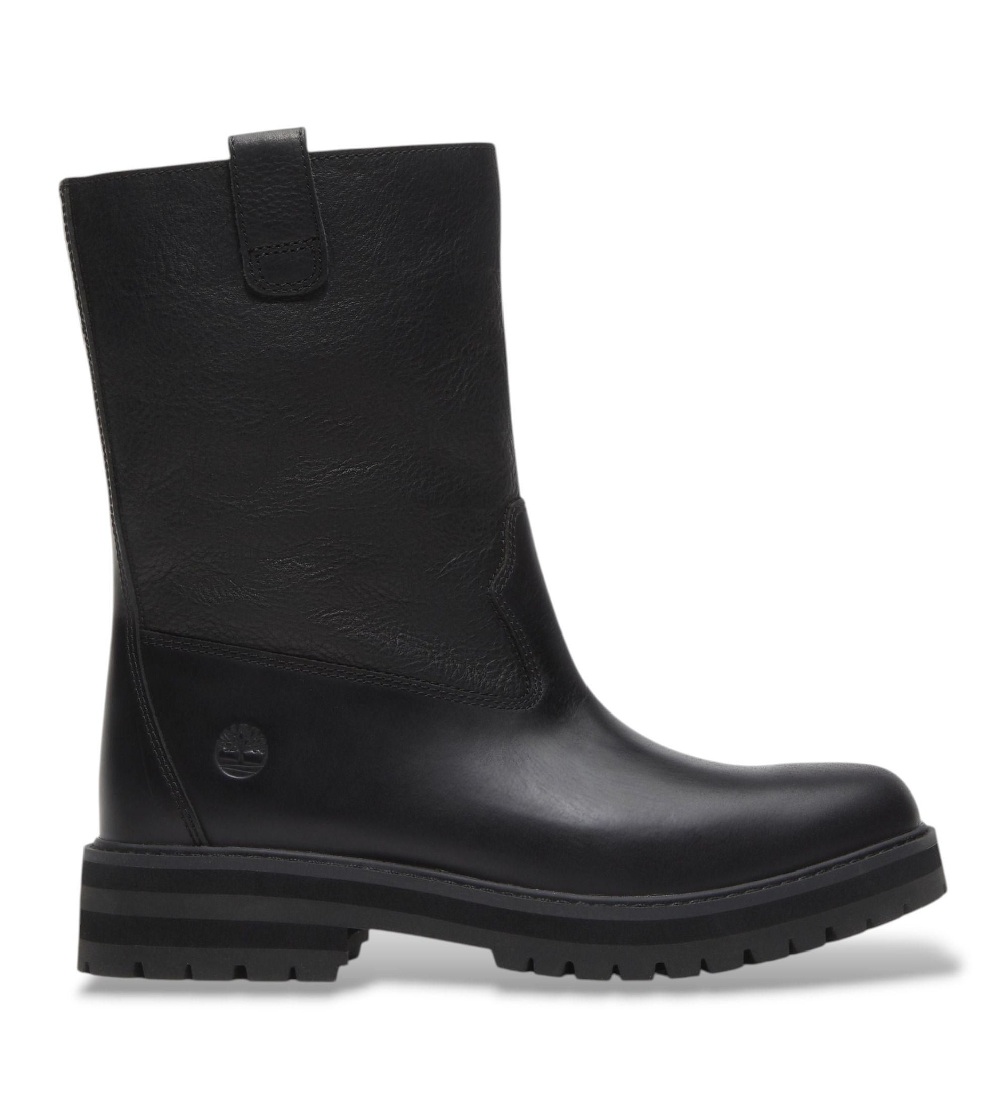 Timberland für Damen. TB0A2R5XW021 Britton Drive Lederstiefel schwarz (38 W), Wohnung, 1 bis 3 cm, Keine, Lässig
