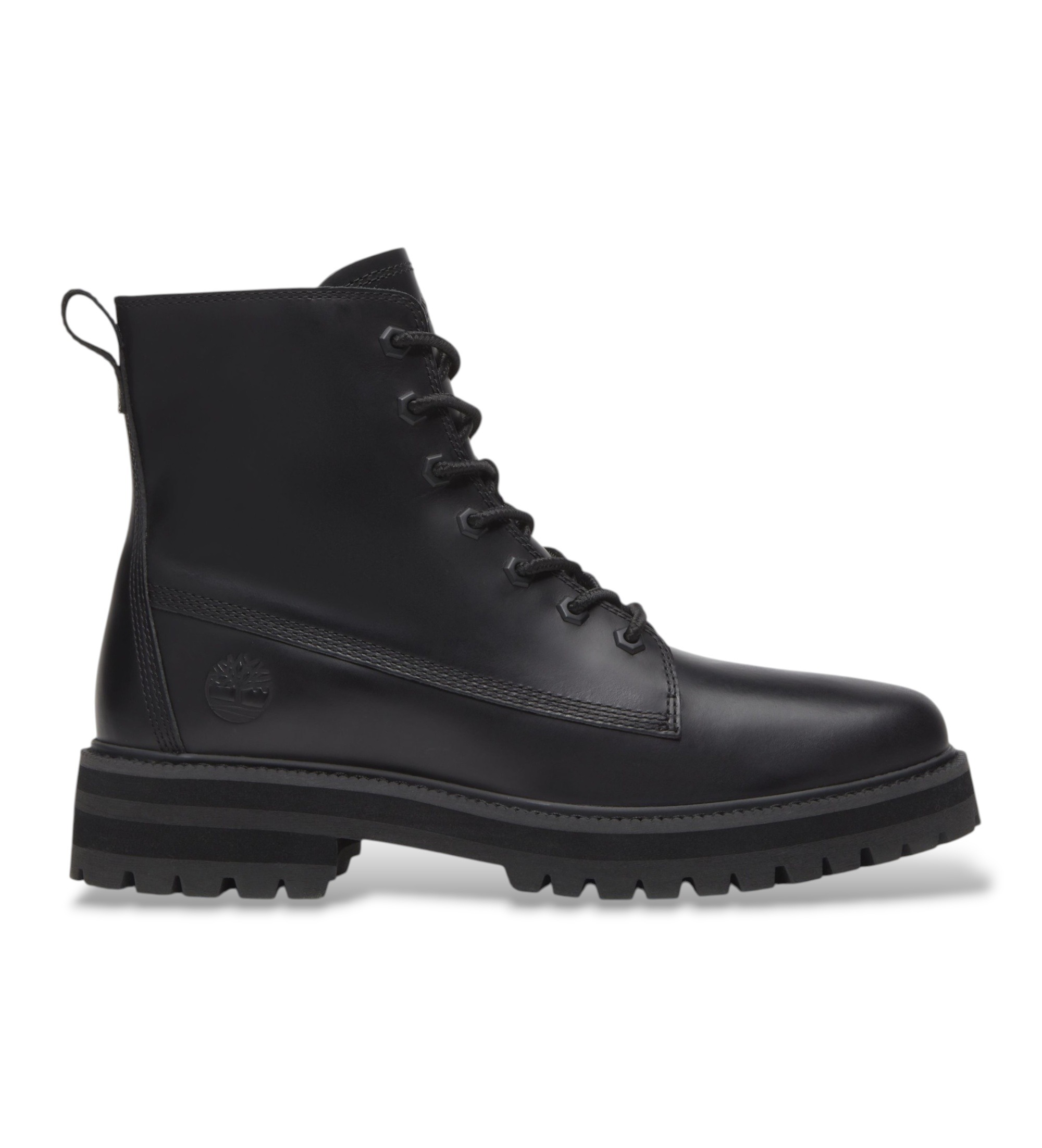 Timberland für Herren. TB0A41CGW021 Britton Drive Lederstiefel, schwarz (45), Wohnung, Schnürsenkel, Lässig