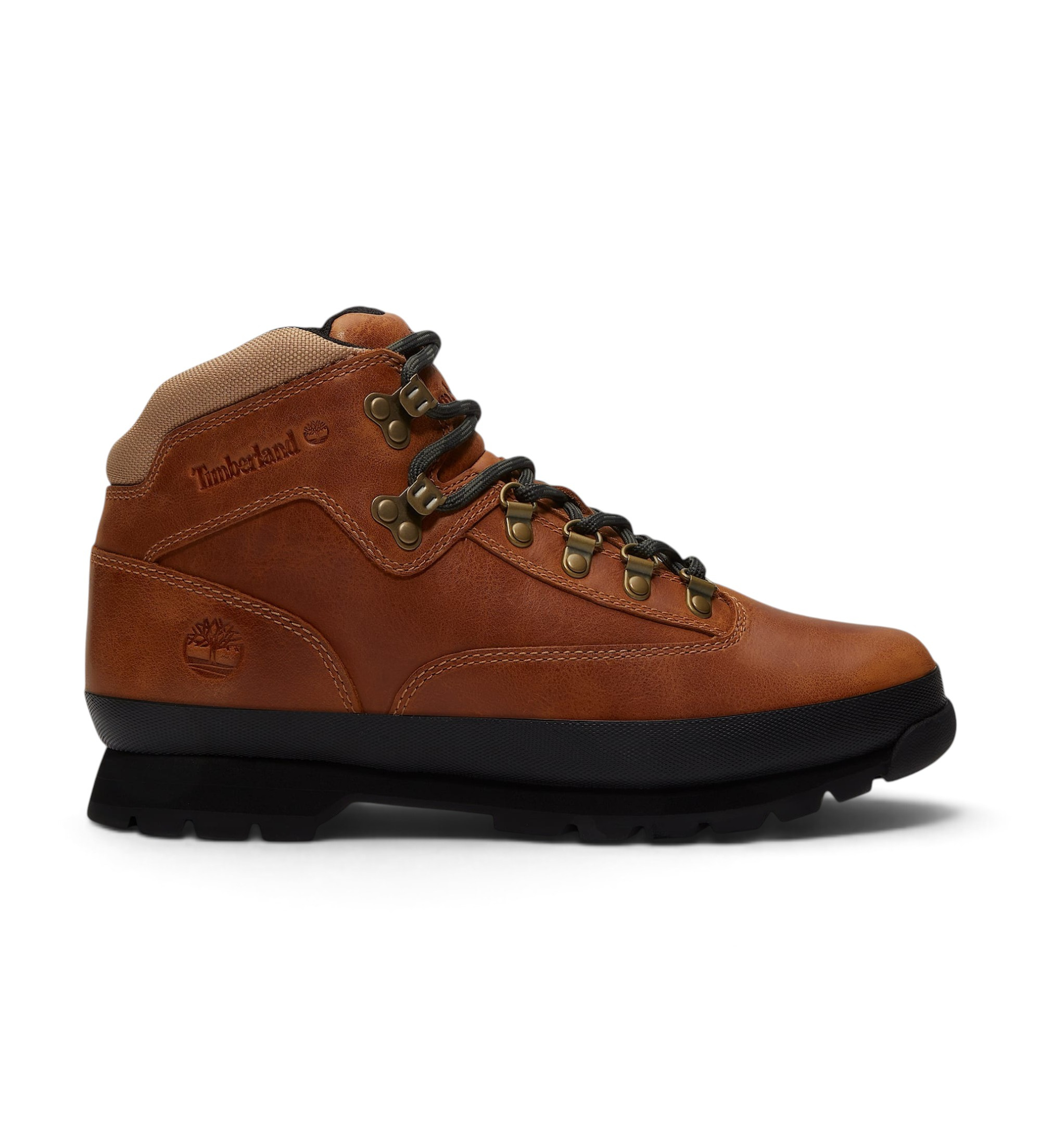 Timberland für Herren. TB0A2PUSEN11 Euro Hiker Mid Lederstiefel braun (46), Wohnung, Schnürsenkel, Lässig, Draußen