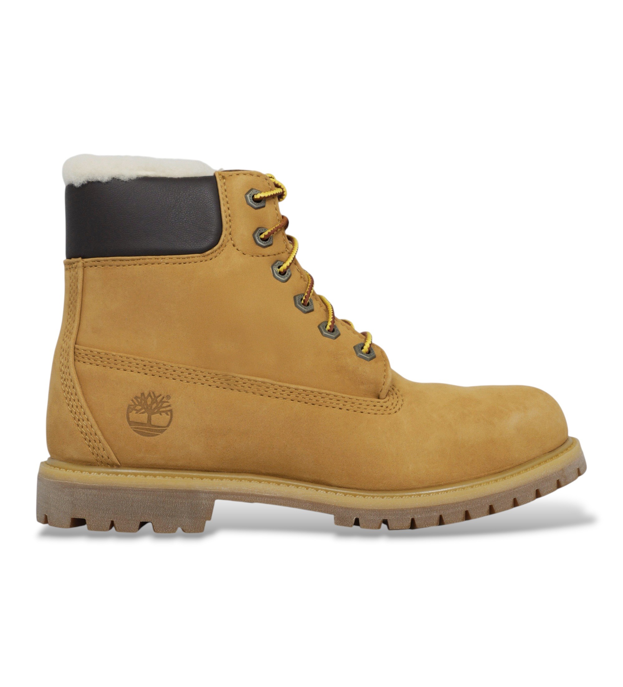 Timberlandvoor vrouwen. TB0A5U9S7541 Premium 6 Inch Warm Waterproof Boots kameel (40 W), Bruin, Plat, Nubuck, Veters, Casual, Sportief, Buit