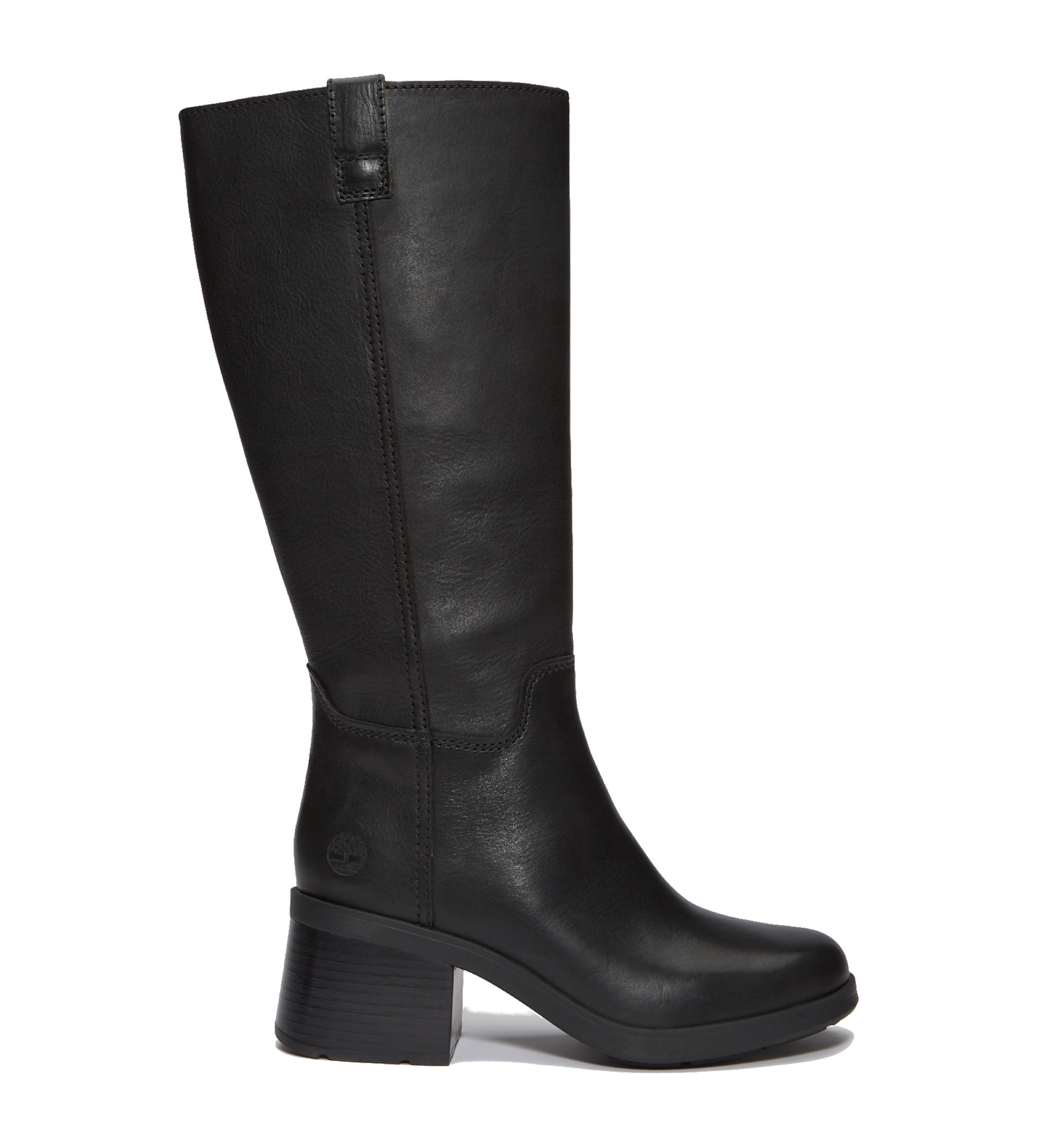 Timberland für Damen. TB0A43M8W021 Bellevaux hohe Stiefel aus schwarzem Leder (42 W), Wohnung, Reißverschluss, Lässig