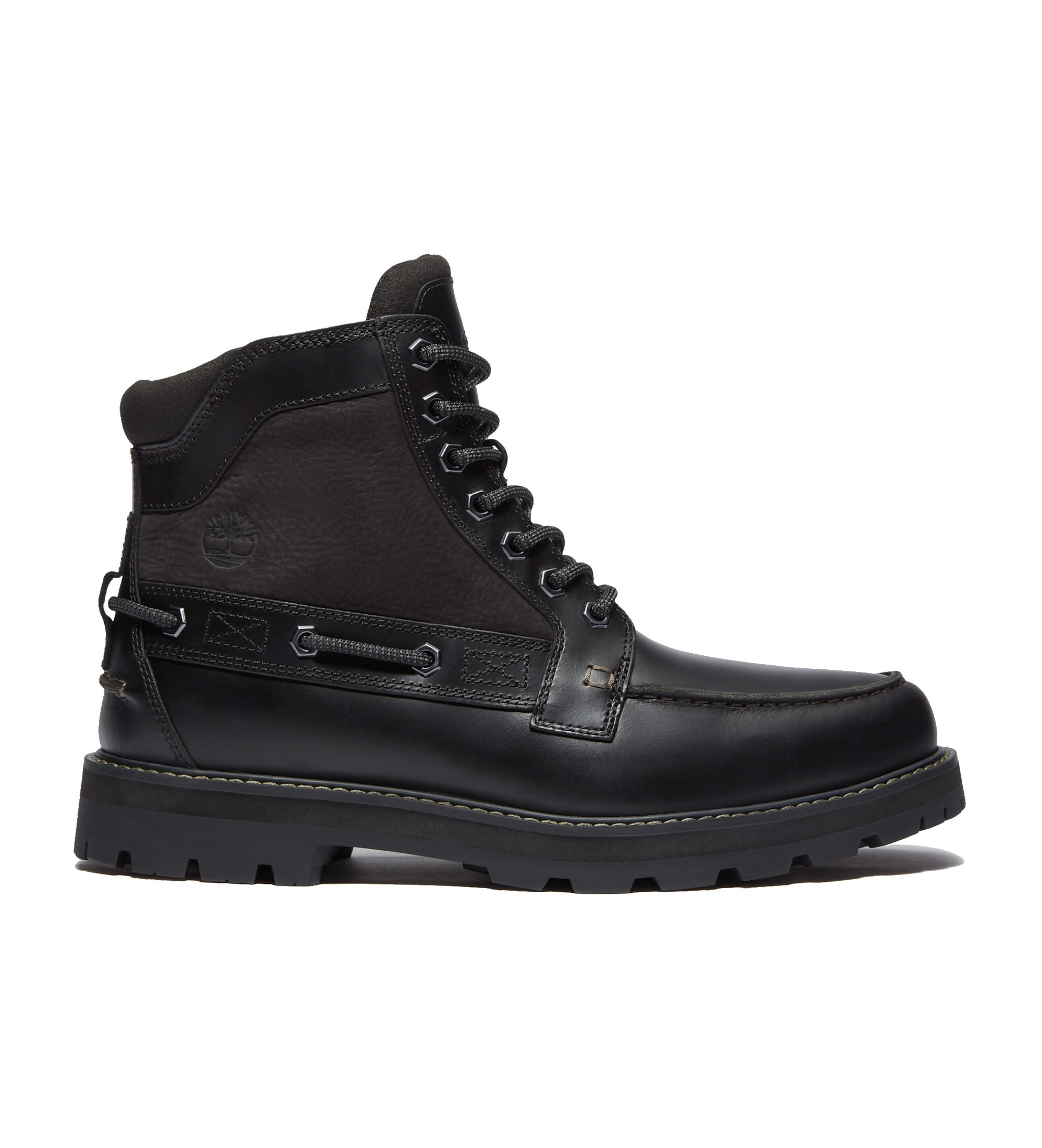 Timberland für Herren. TB0A697HW021 Britton Road Lederstiefel schwarz (41.5), Wohnung, Schnürsenkel, Lässig