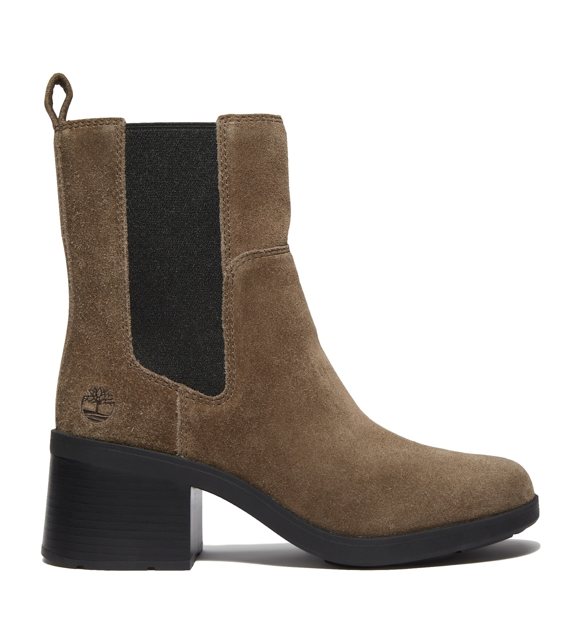 Timberland für Damen. TB0A424XA2D1 Bellevaux dunkelbraune Chelsea-Stiefel aus Leder (41.5 W), 3 bis 5 cm, Keine, Lässig