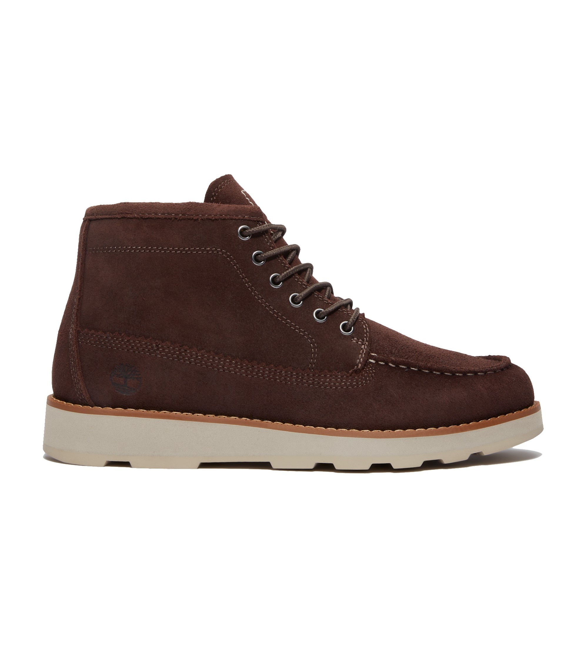 Timberland für Herren. TB0A6CEPEIV1 Britton Mills Chukka Lederstiefel dunkelbraun (45.5), Wohnung, Schnürsenkel, Lässig, Draußen
