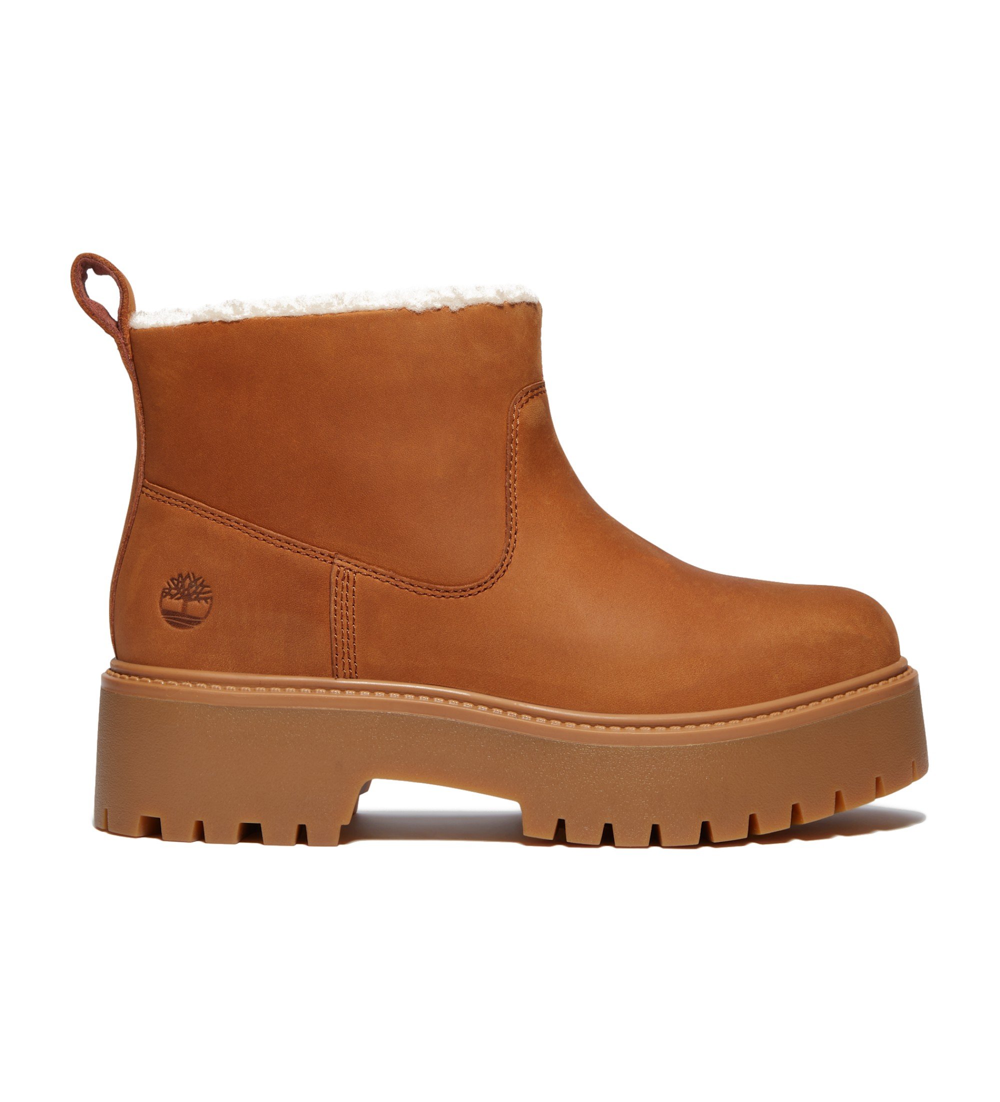 Timberland für Damen. TB0A283GEM71 Stone Street warm gefütterte Lederstiefeletten braun (39.5 W), 3 bis 5 cm, Keine, Lässig