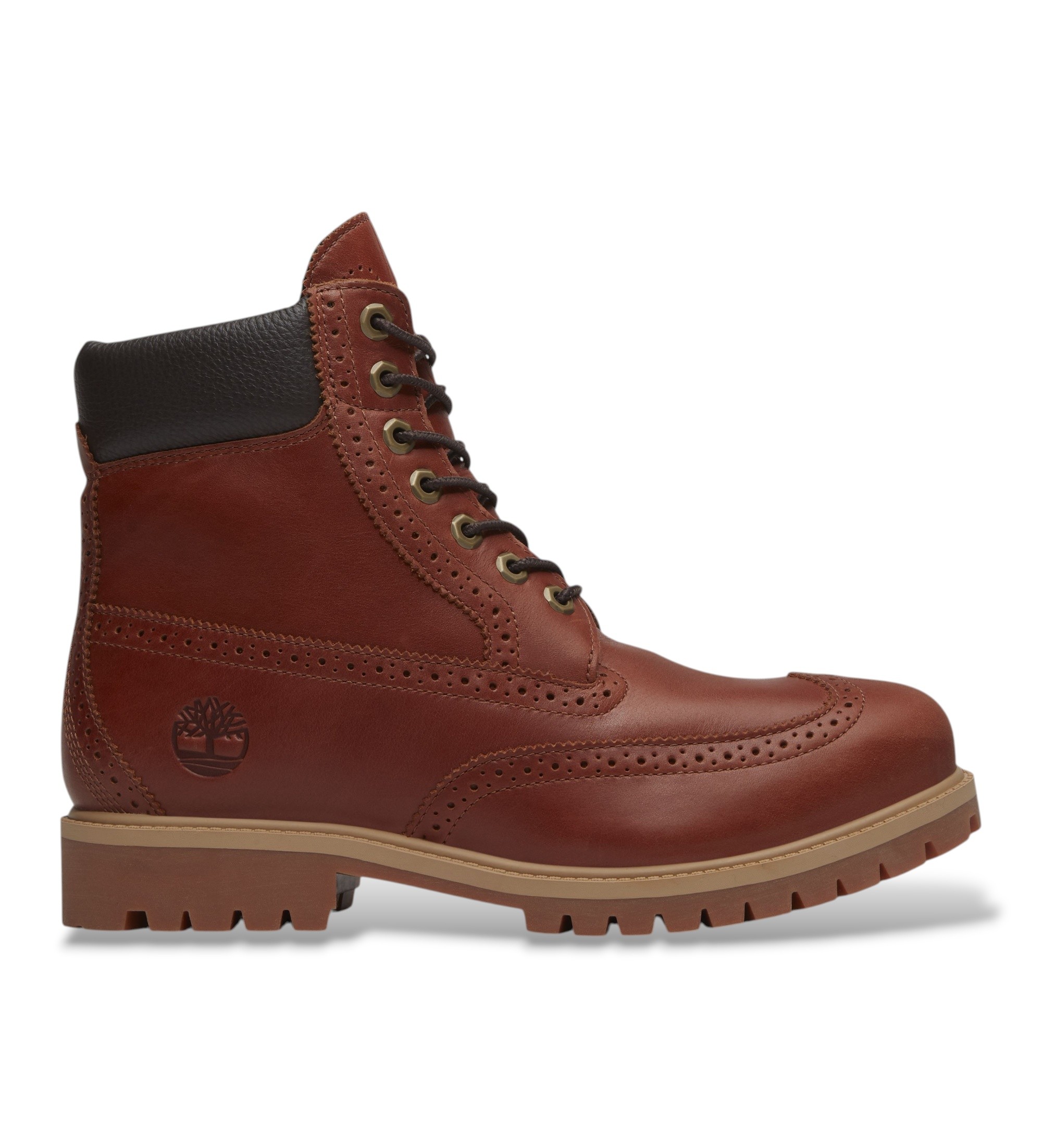 Timberland für Herren. TB0A2A8VEM61 Premium Lederstiefel braun (44 W), 1 bis 3 cm, Schnürsenkel, Lässig