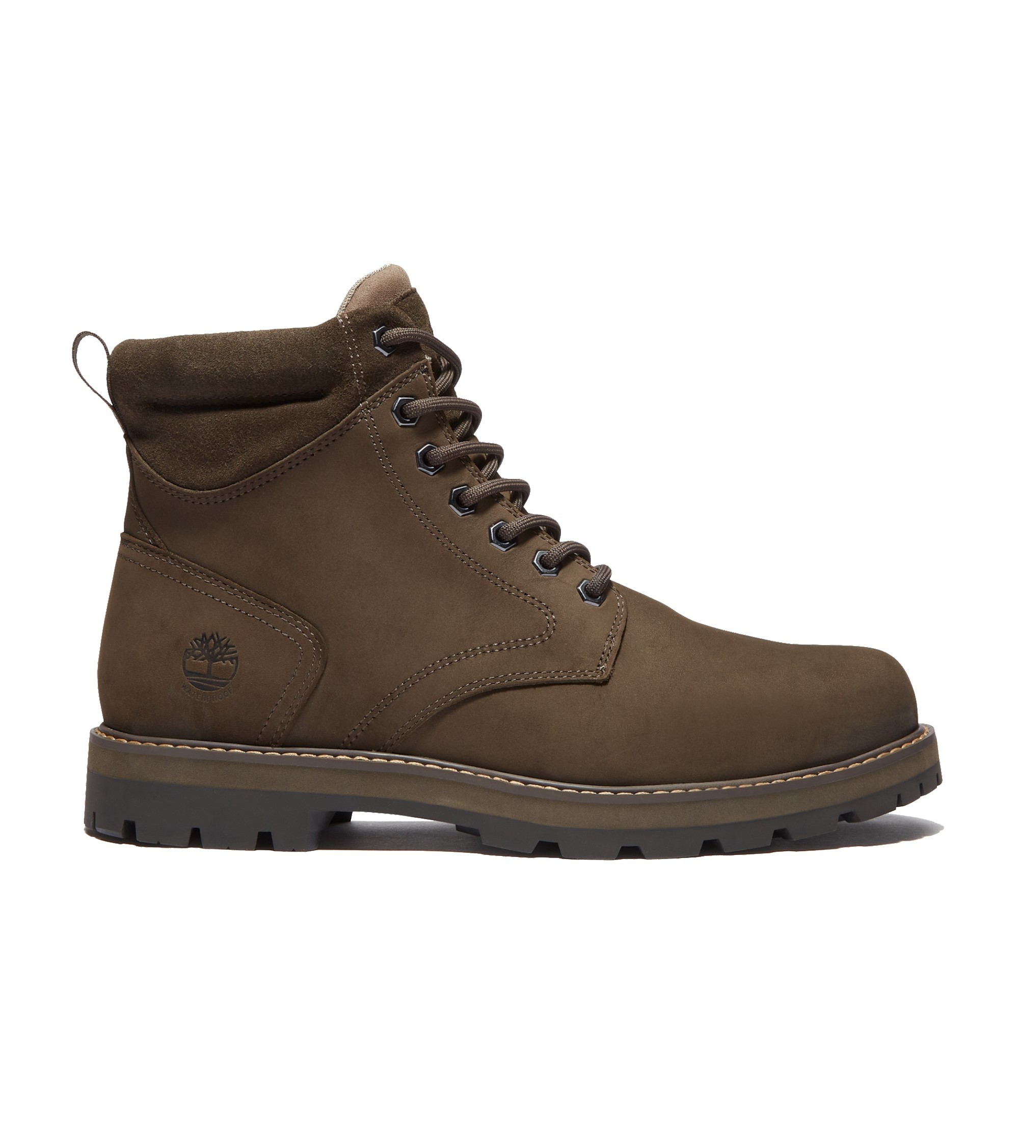 Timberland für Herren. TB0A69UHW071 Britton Road wasserdichte Lederstiefel braun (43), Wohnung, Schnürsenkel, Lässig