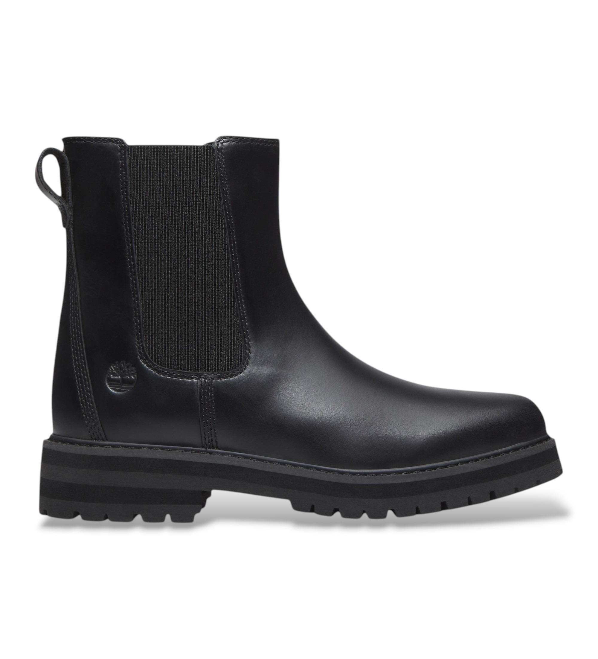 Timberland für Damen. TB0A2KK2W021 Chelsea-Stiefeletten aus Leder Britton Drive schwarz (37 W), Wohnung, Keine, Lässig