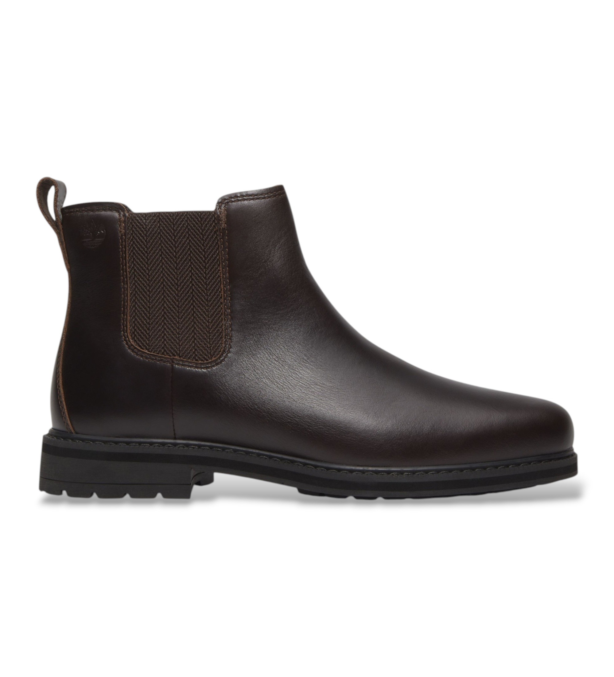 Timberland für Herren. TB0A42PGW011 Dunkelbraune Chelsea-Stiefeletten aus Stormbucks-Leder (45.5), Wohnung, Keine, Lässig