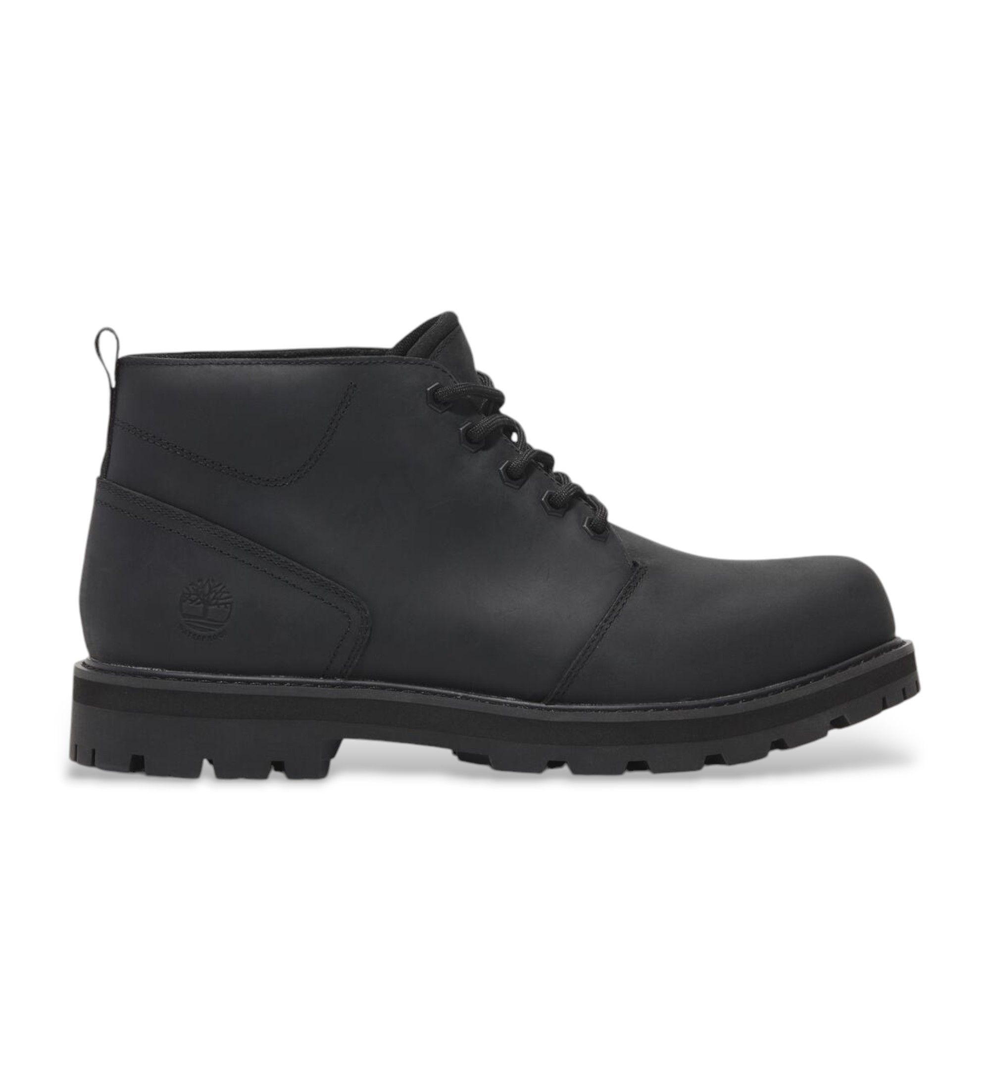 Timberland für Herren. TB0A69TWW021 Britton Road Mid Leder Chukka Stiefel Schwarz (49), Wohnung, Schnürsenkel, Lässig, Nachhaltig