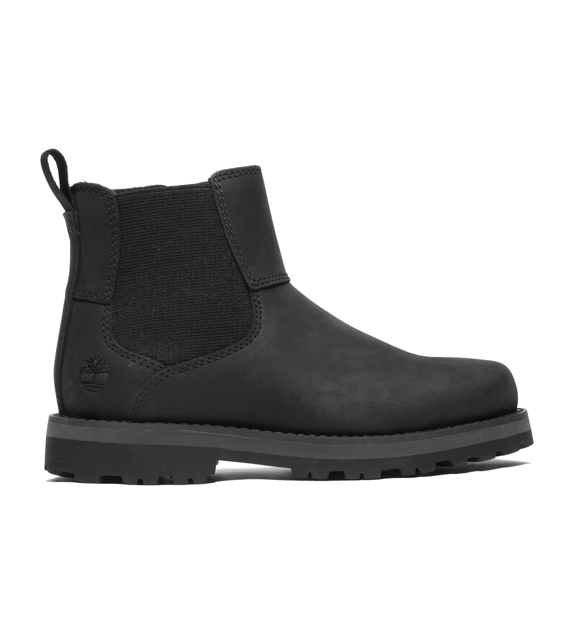 Timberland Unisex für Kinder. TB0A28QA0011 Courma Chelsea-Lederstiefel schwarz (36), Wohnung, Reißverschluss, Keine, Lässig, Kinderbekleidun