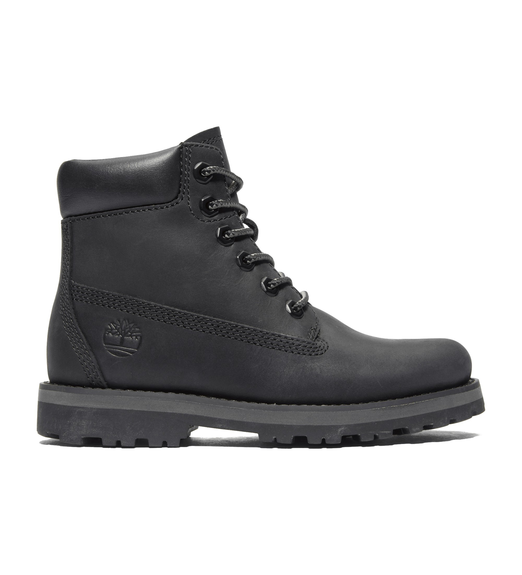 Timberland Unisex für Kinder. TB0A27A20011 Leder-Schnürstiefel Courma schwarz (31), Wohnung, Schnürsenkel, Lässig, Kinderbekleidung