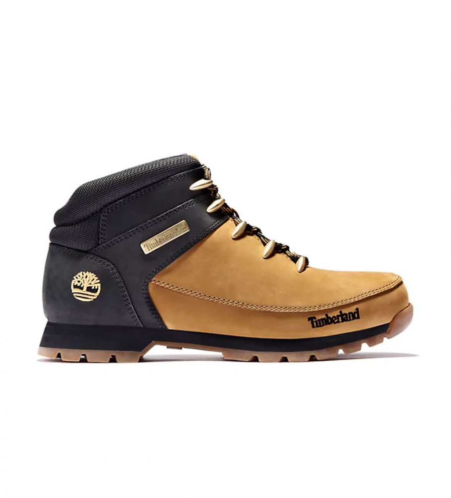 Timberland für Herren. TB0A1NHJ2311 Euro Sprint Hiker Lederstiefel gelb (41), Schnürsenkel, Lässig, Senf