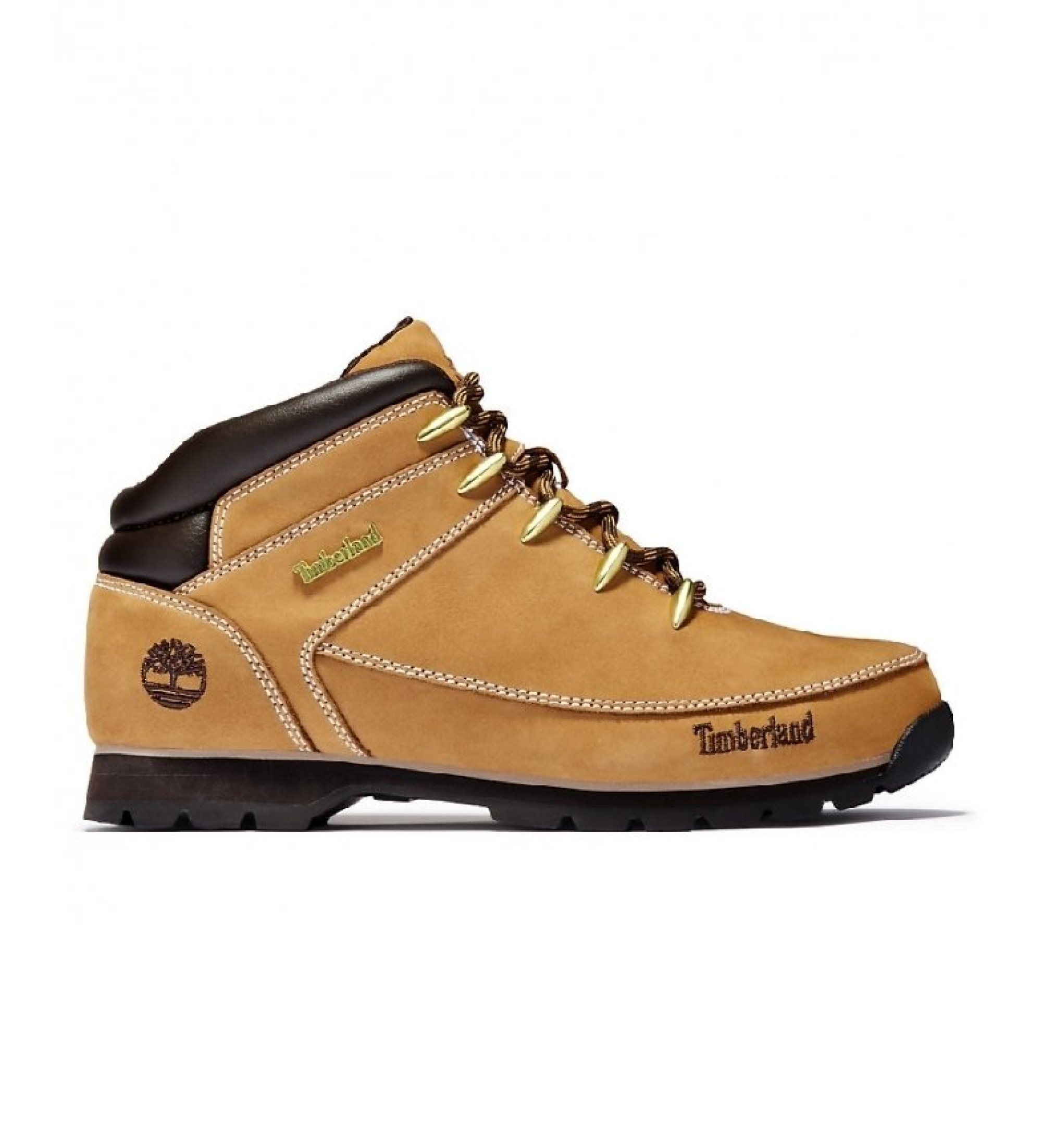 Timberland für Herren. TB0A122I2311 Euro Sprint Braune mittlere Lederturnschuhe (41.5), Wohnung, Schnürsenkel, Lässig, Nachhaltig