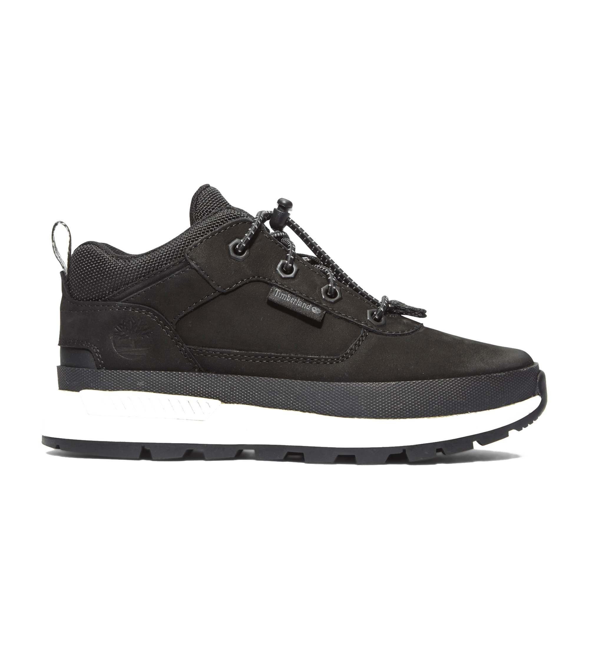 Timberland für Jungen. TB0A2GKT0151 Lederschnürschuhe Field Trekker schwarz (38), Wohnung, Schnürsenkel, Lässig, Kinderbekleidung
