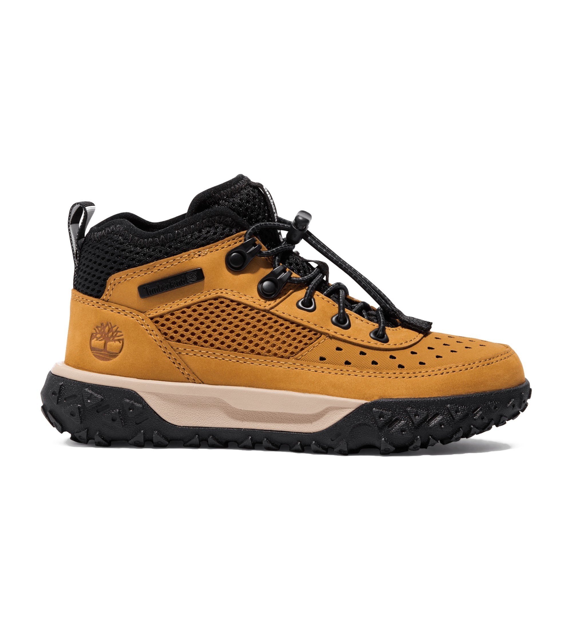 Timberland für Jungen. TB0A64842311 Gelbe GreenStride Motion 6 Schnürstiefeletten aus Leder (34), Wohnung, Schnürsenkel, Lässig, Sportlich,