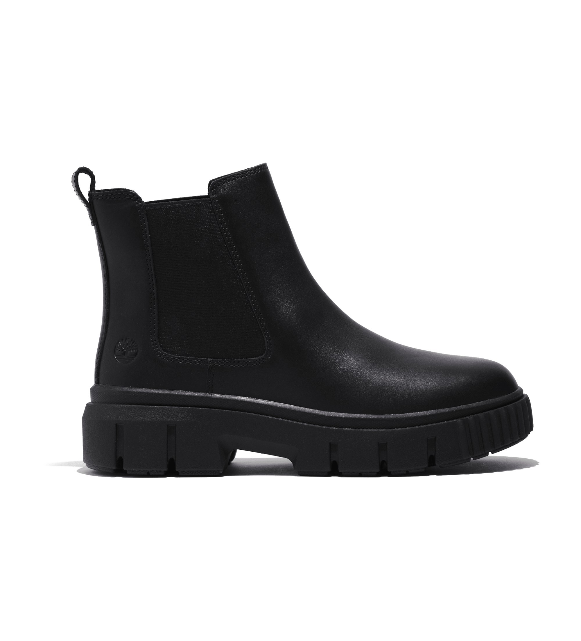 Timberland für Damen. TB0A5ZCG0011 Chelsea Field Halbhohe Lederstiefeletten Schwarz (38 W), Wohnung, Keine, Lässig