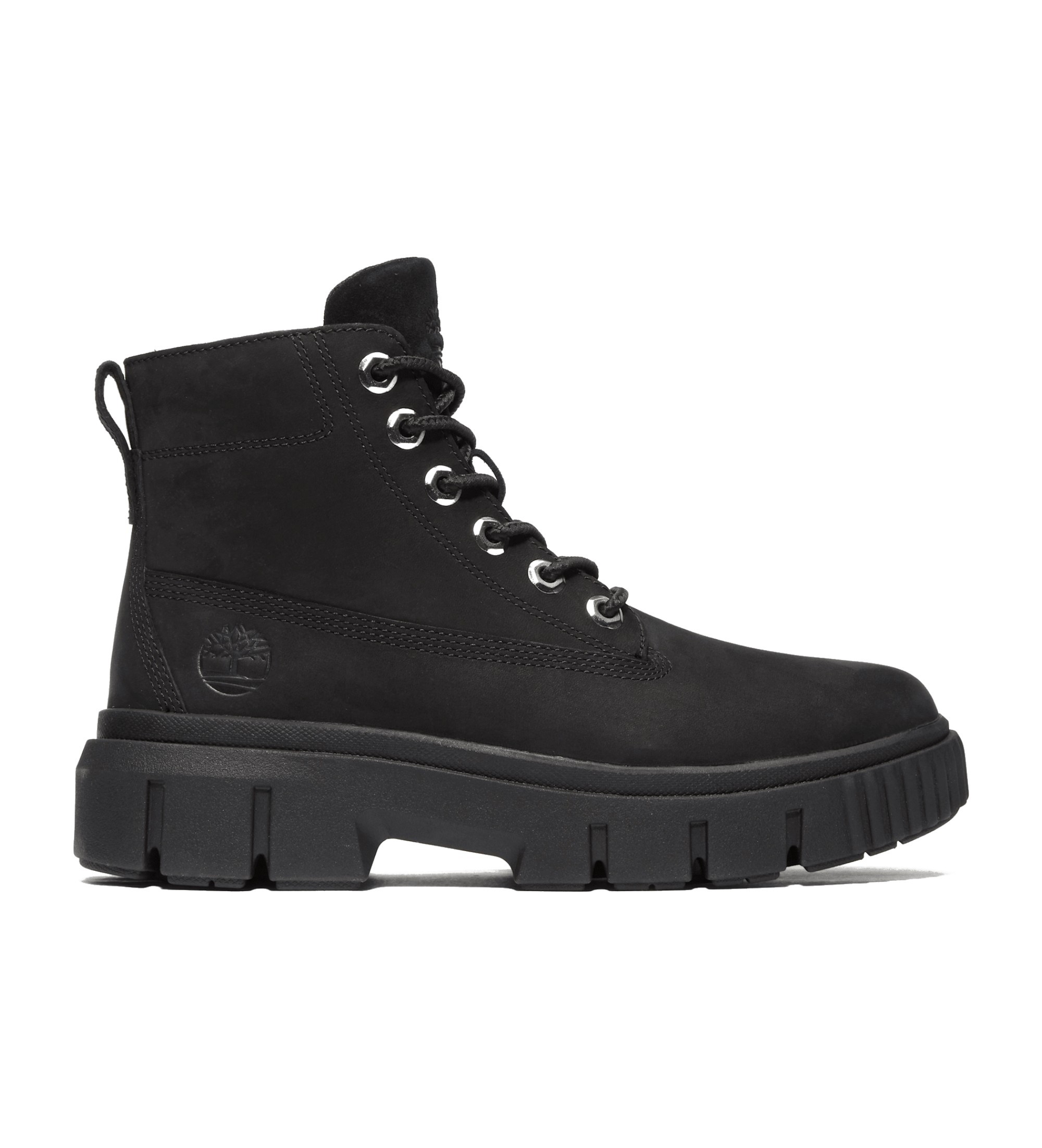 Timberland für Damen. TB0A5RNG0011 Halbhohe Schnürstiefel aus Leder Field schwarz (39 W), Wohnung, Schnürsenkel, Lässig