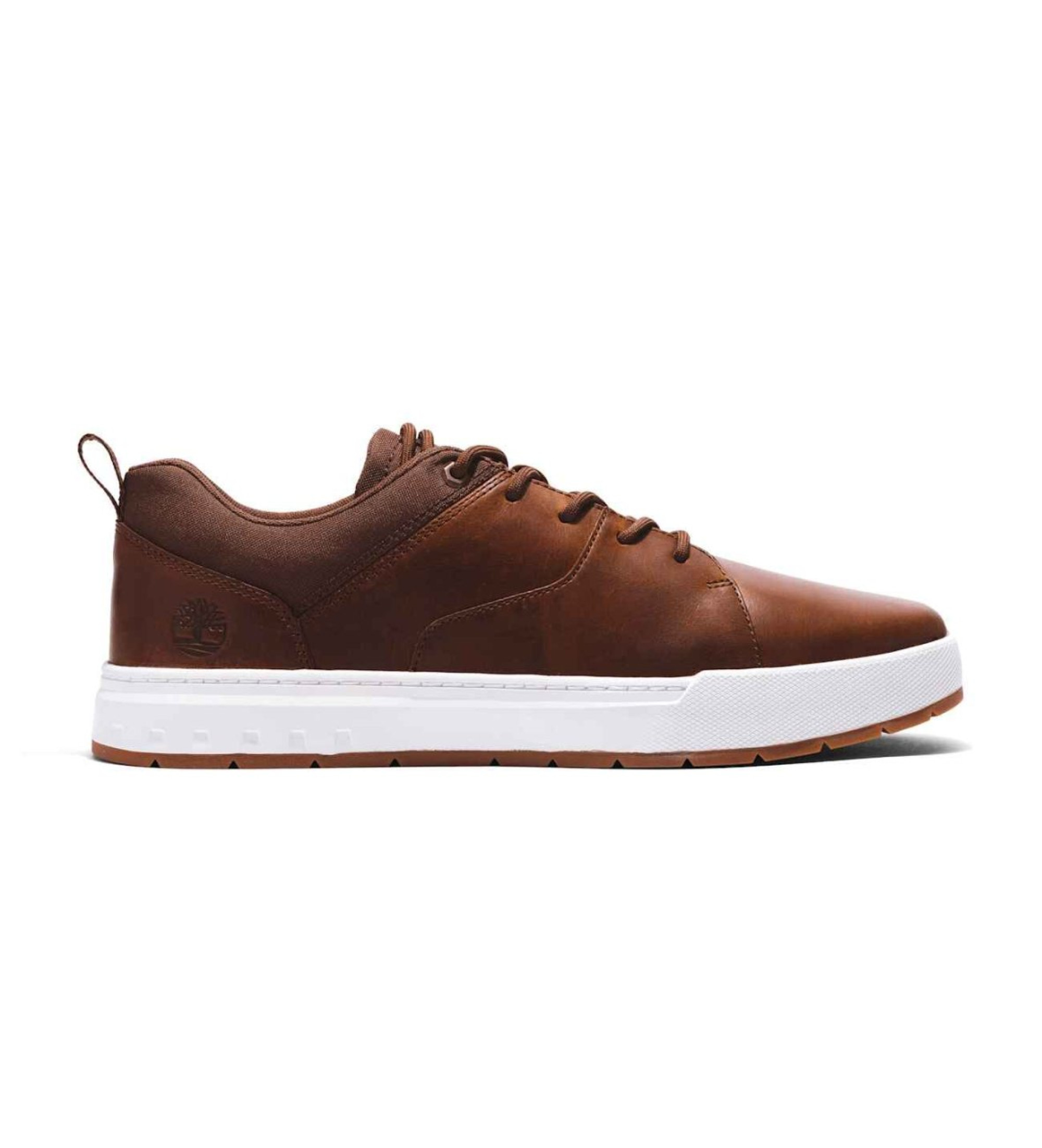 Timberland für Herren. TB0A5Z1S3581 Maple Grove Braune Turnschuhe aus Leder zum Schnüren (43.5), Wohnung, Schnürsenkel, Lässig, Nachhaltig
